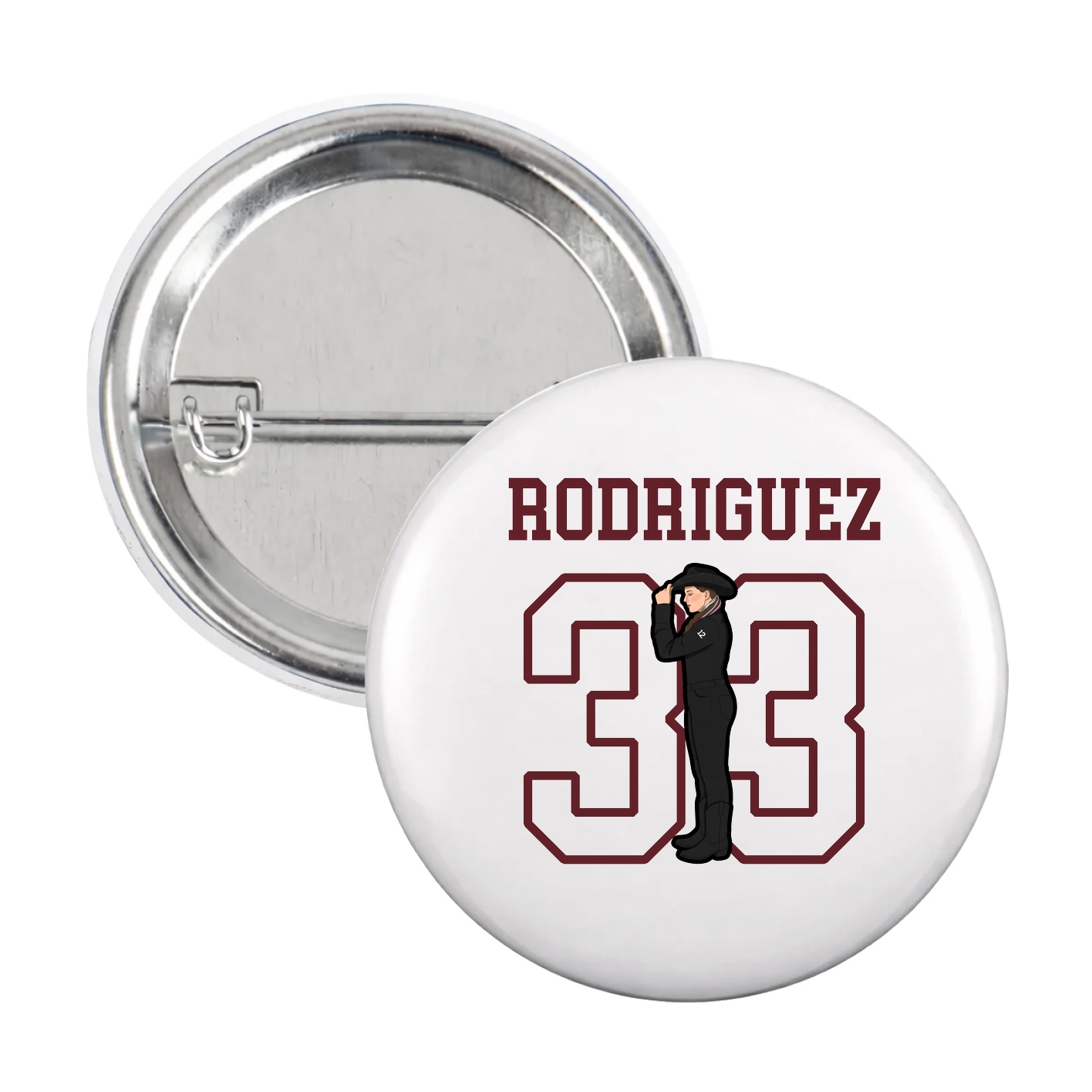 Game Day Button — Shirsey in White