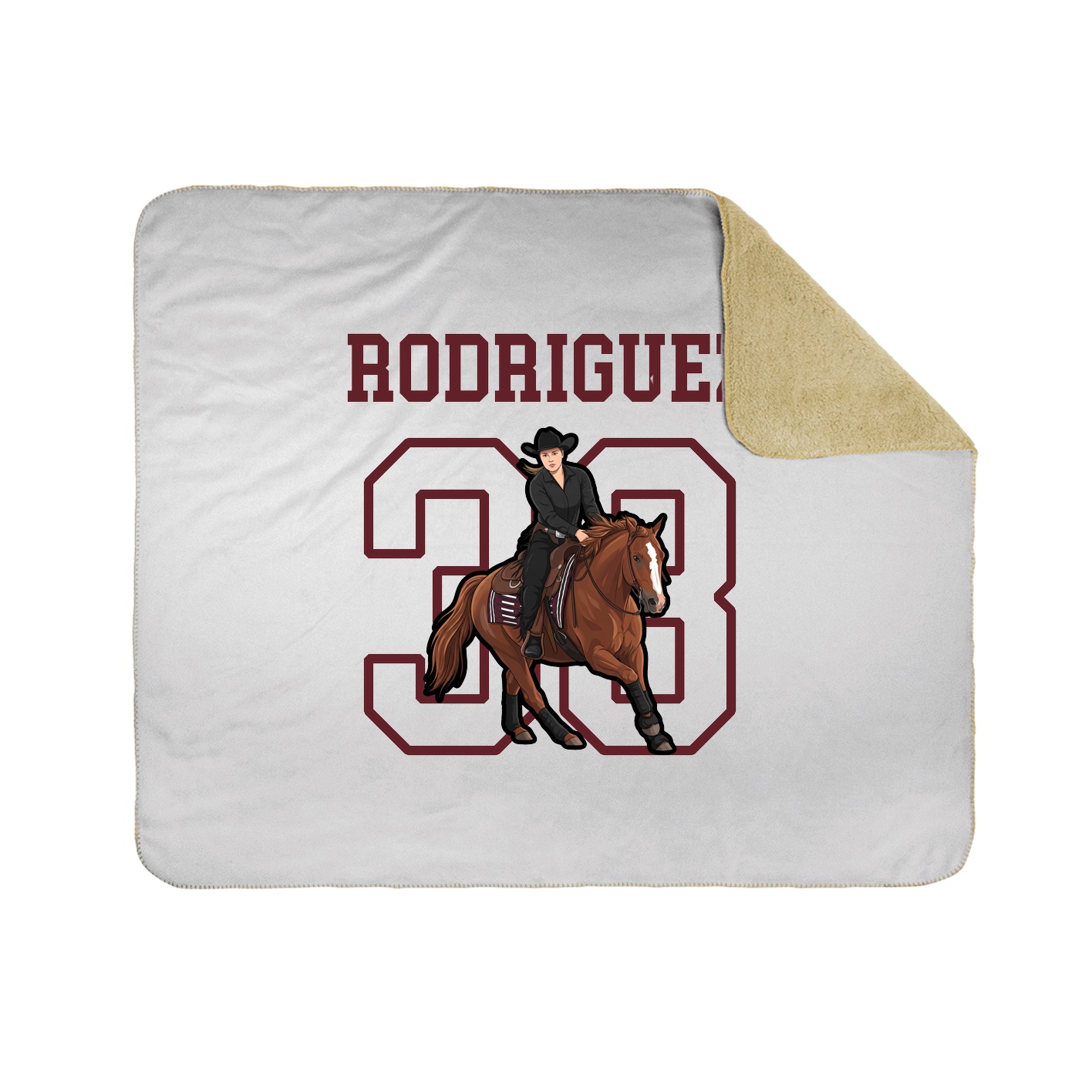 Throw Blanket — Shirsey in White