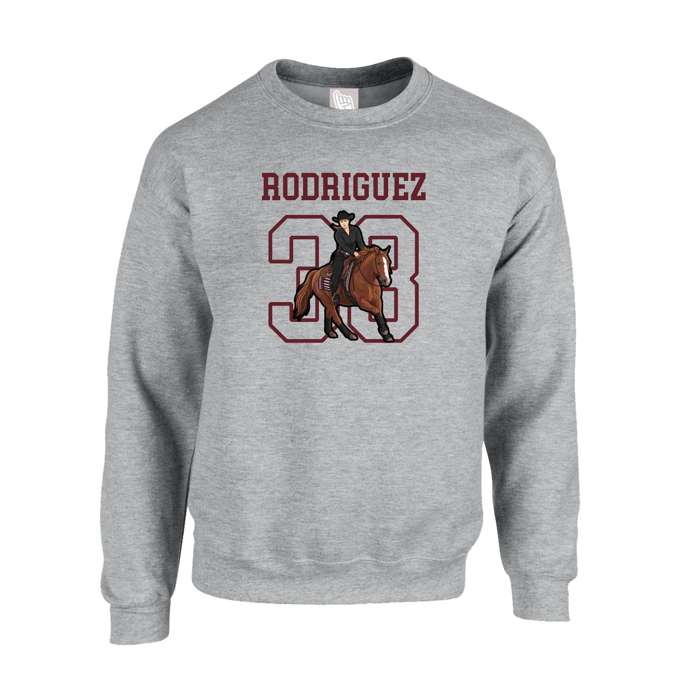Fleece Crew — Shirsey in Grey