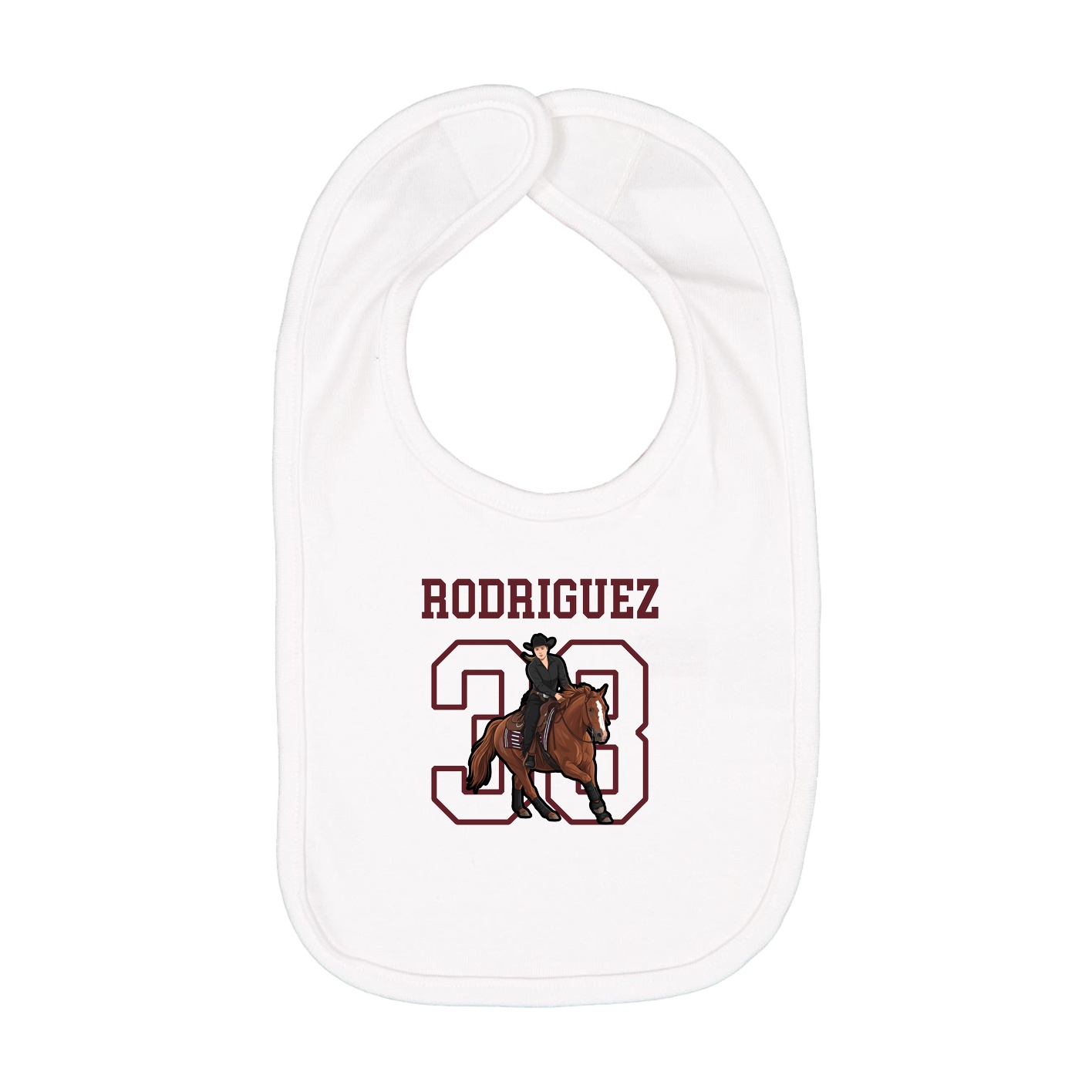 Infant Bib — Shirsey in White