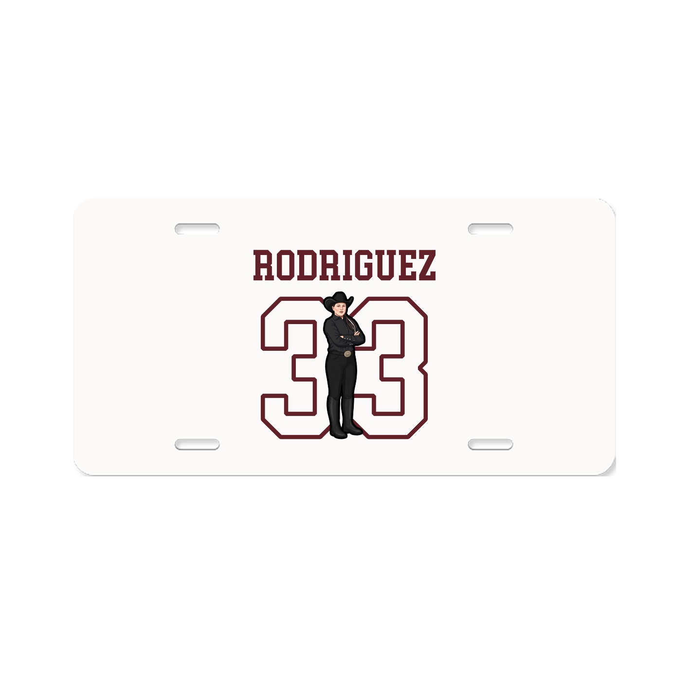 License Plate — Shirsey in Classic