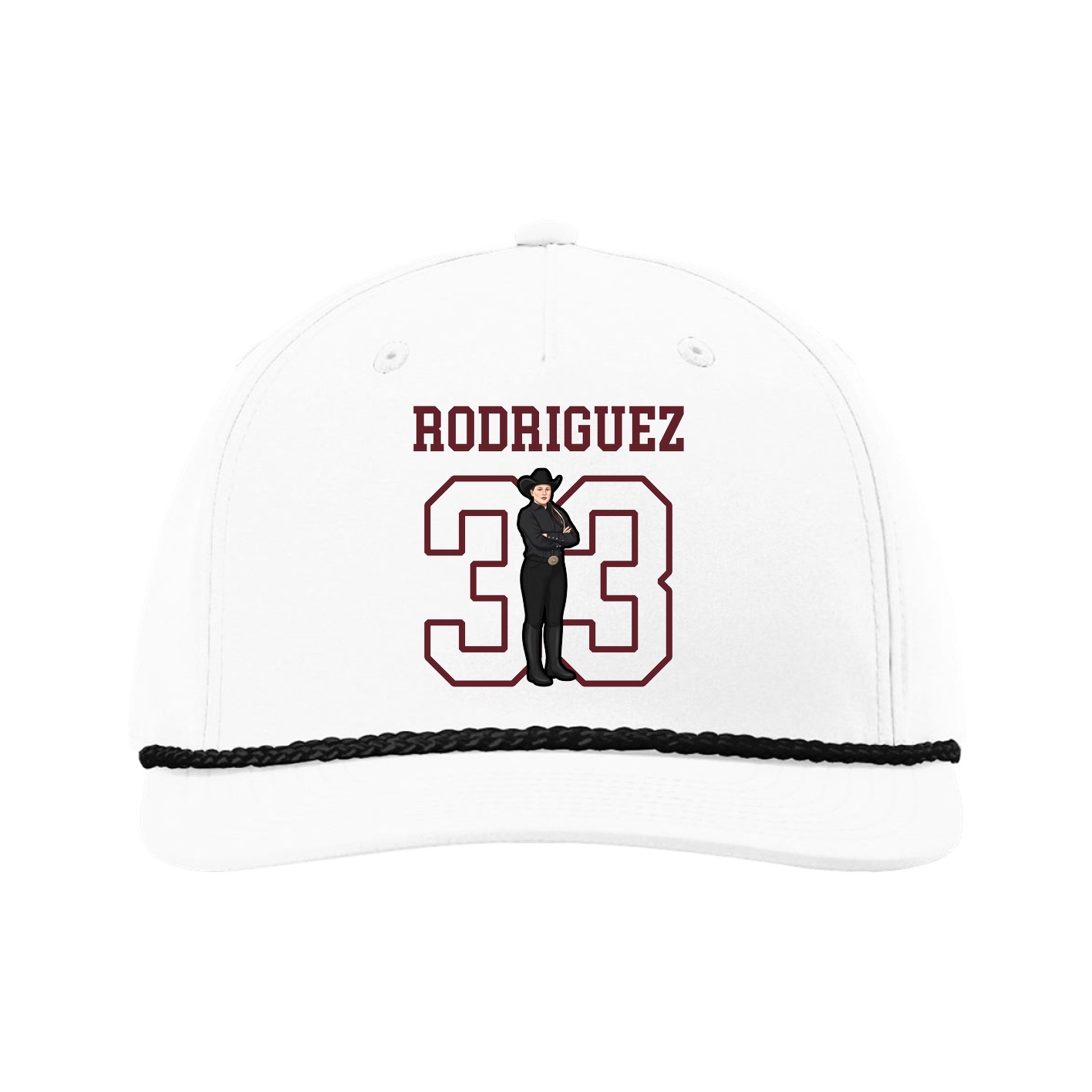 Five-Panel Classic Rope Cap — Shirsey in White