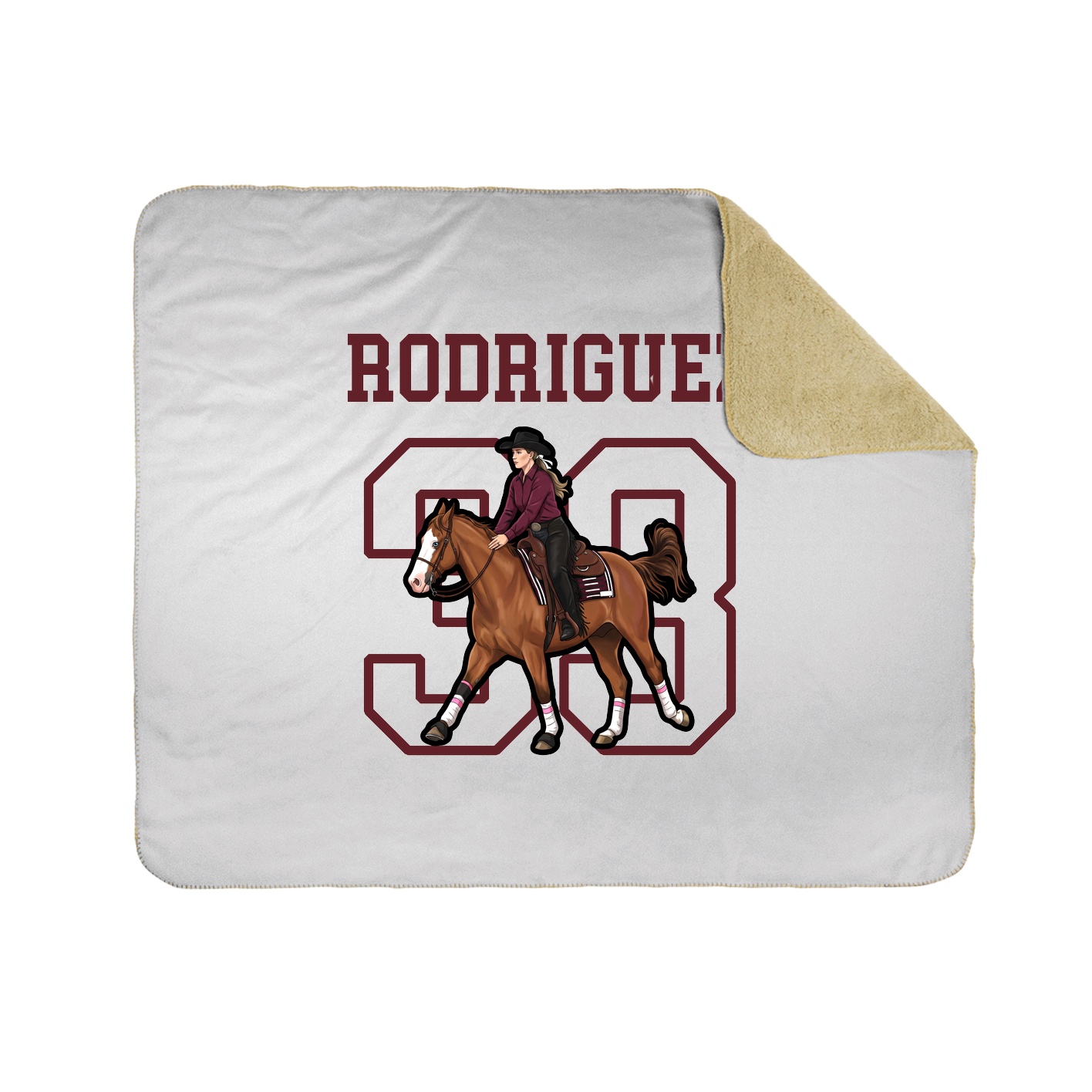 Throw Blanket — Shirsey in White
