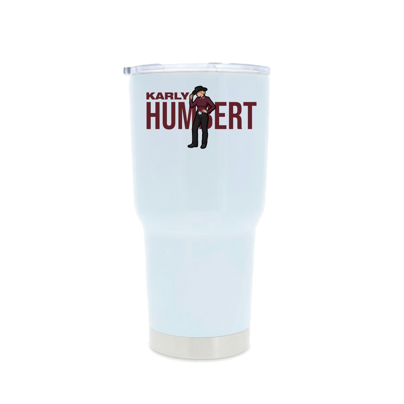 30oz Stainless Steel Tumbler — Player Name in White
