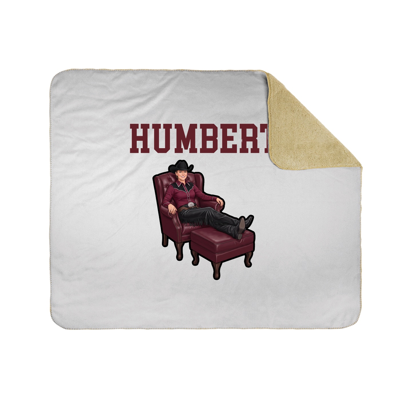 Throw Blanket — Shirsey in White