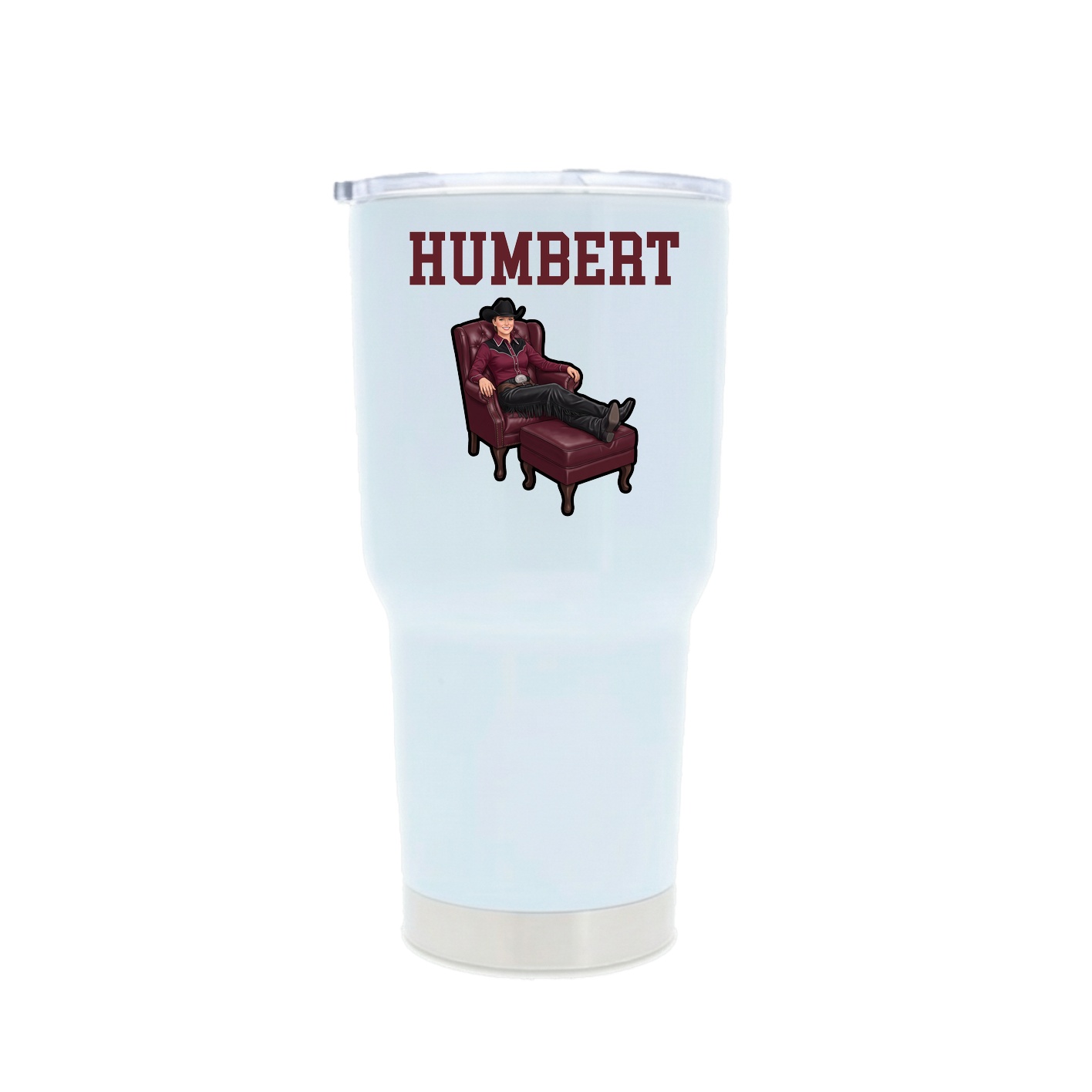 30oz Stainless Steel Tumbler — Shirsey in White
