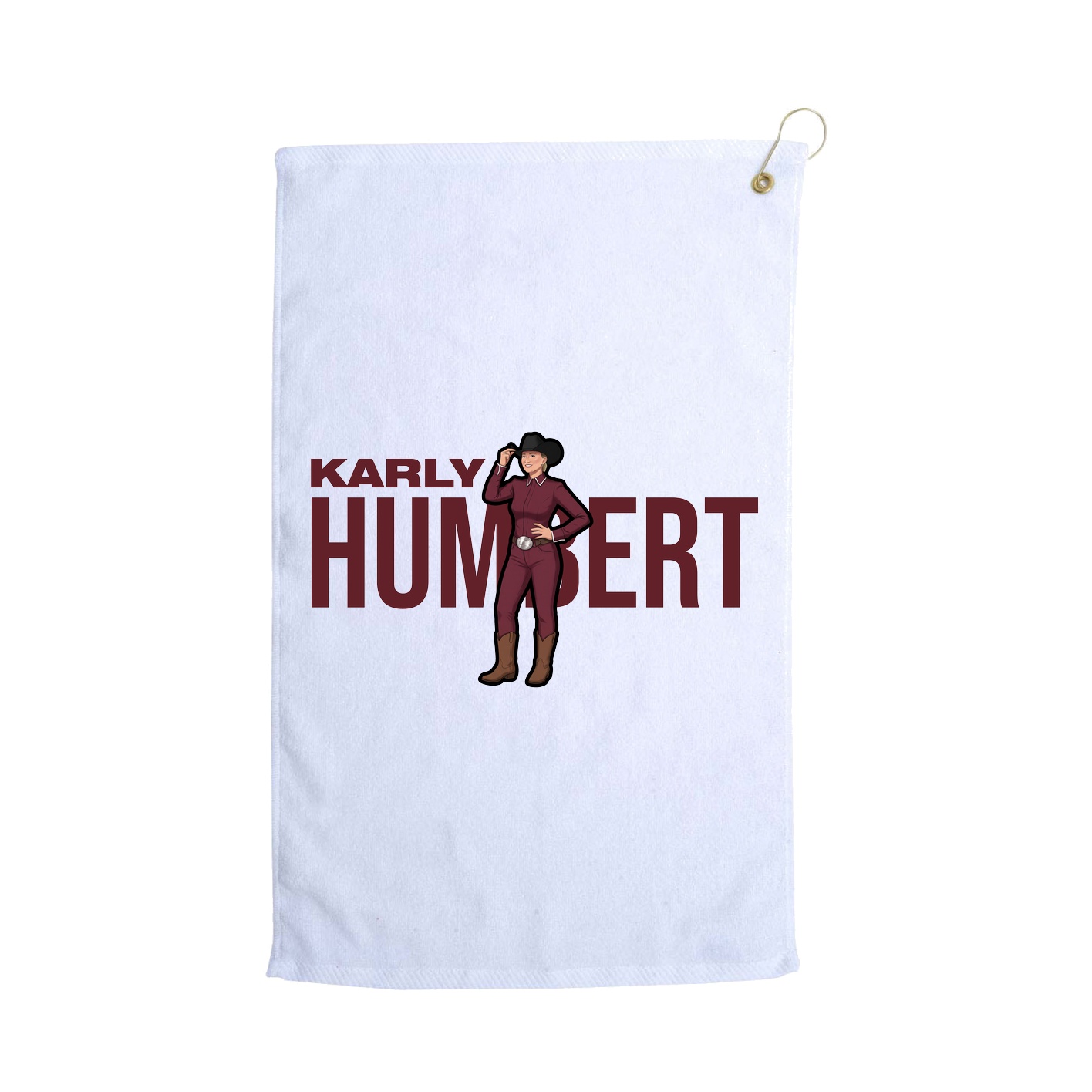 Golf Towel — Player Name in White