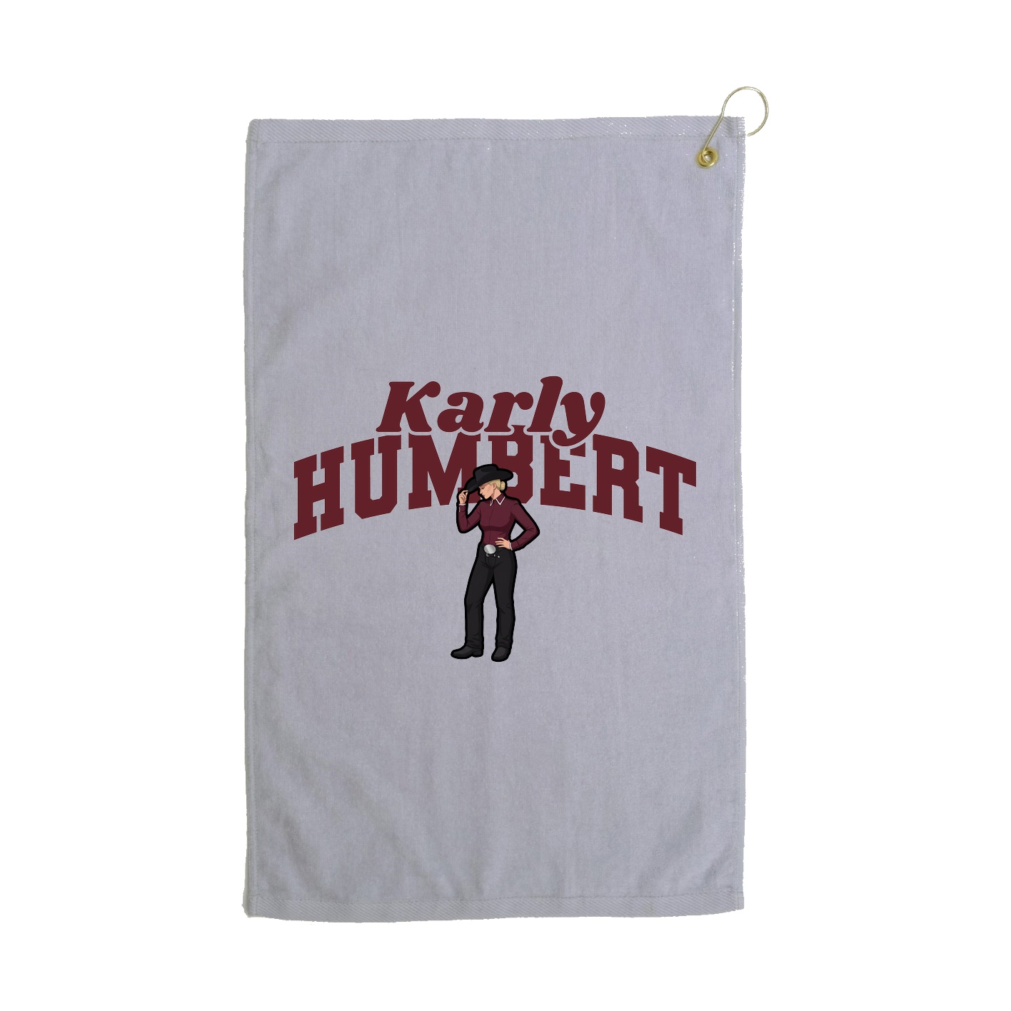 Golf Towel — Signature Arch in Grey