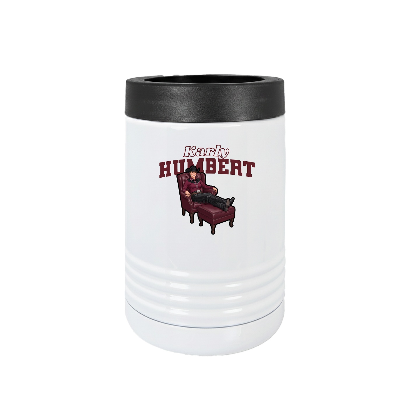 Beverage Holder — Name Arch in White