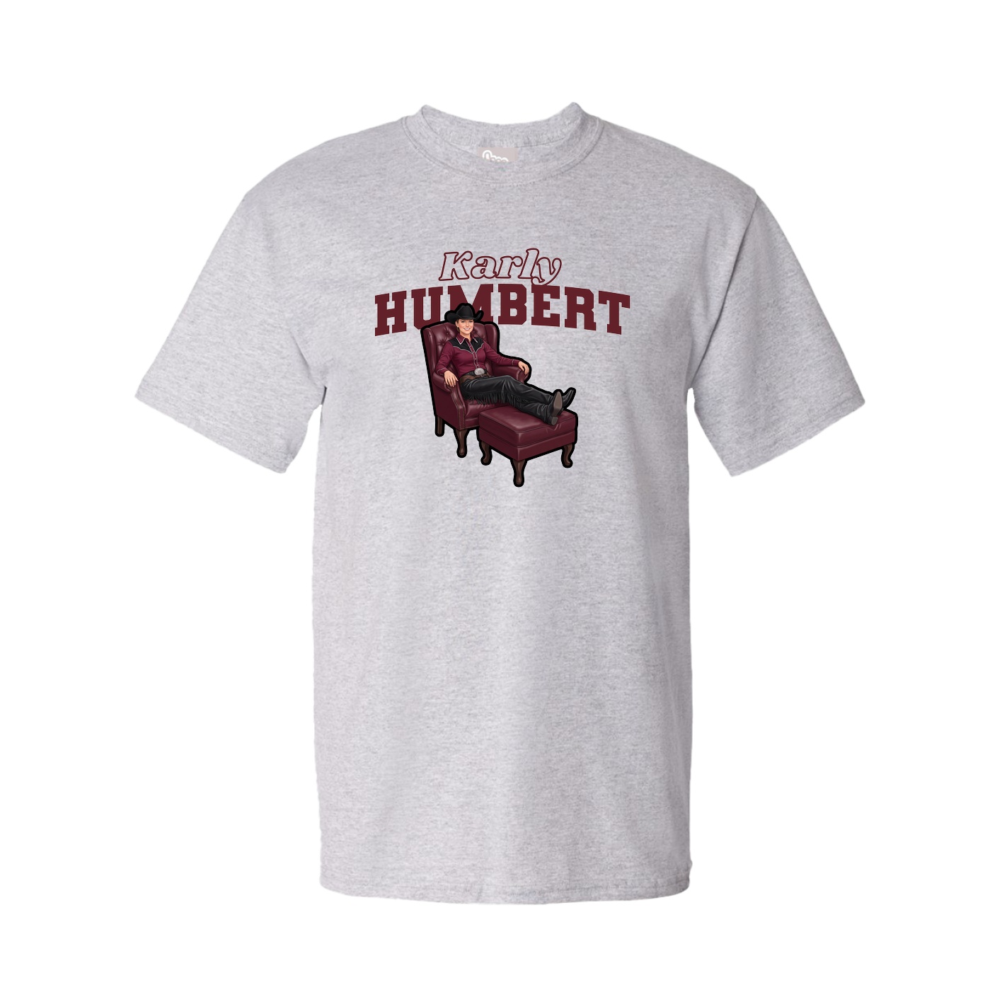 Youth Tee — Name Arch in Grey