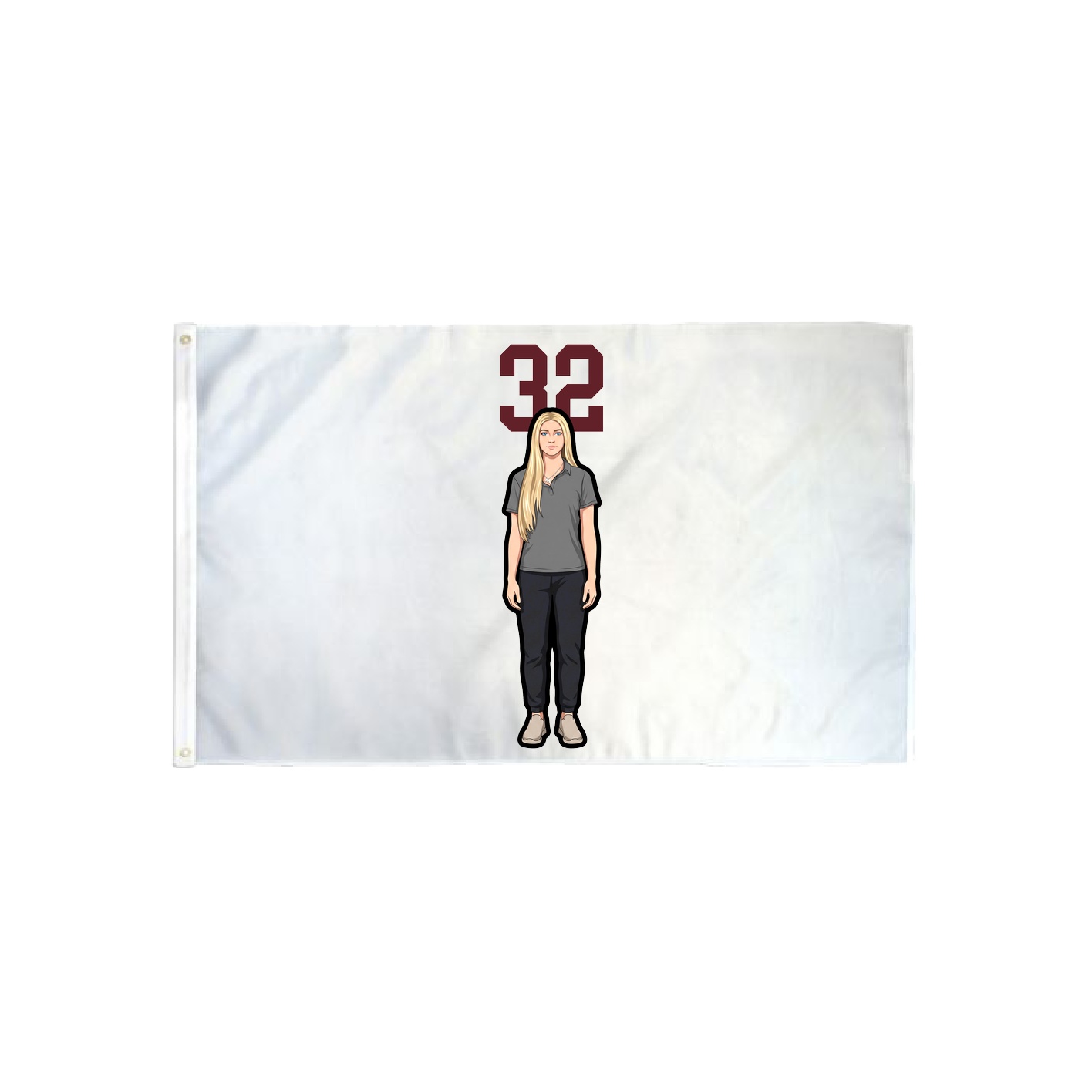 3x5 Flag — Number Top in Classic