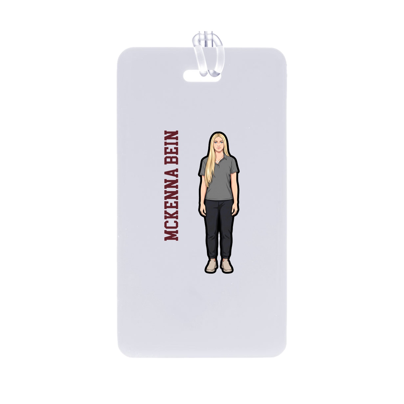 Bag Tag — Name Vertical in Classic