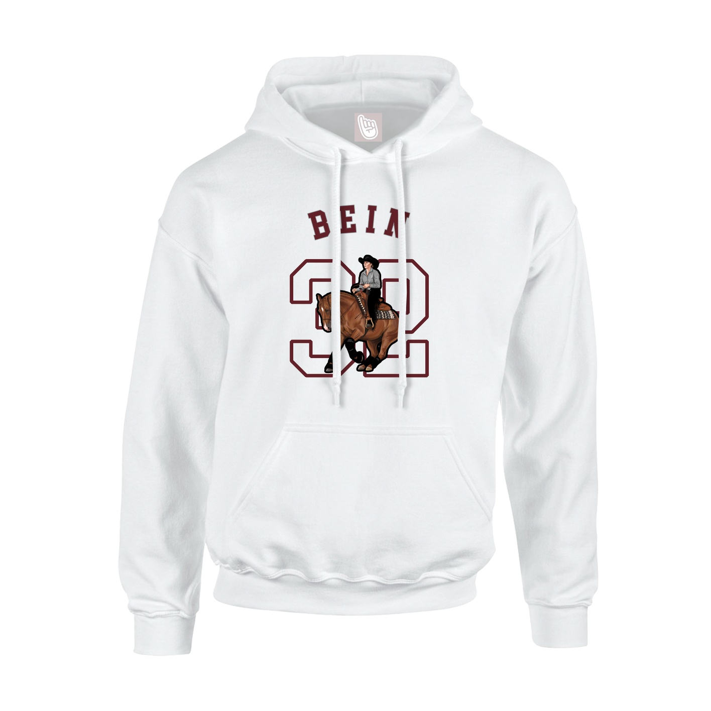 Hoodie — Shirsey Arch in White