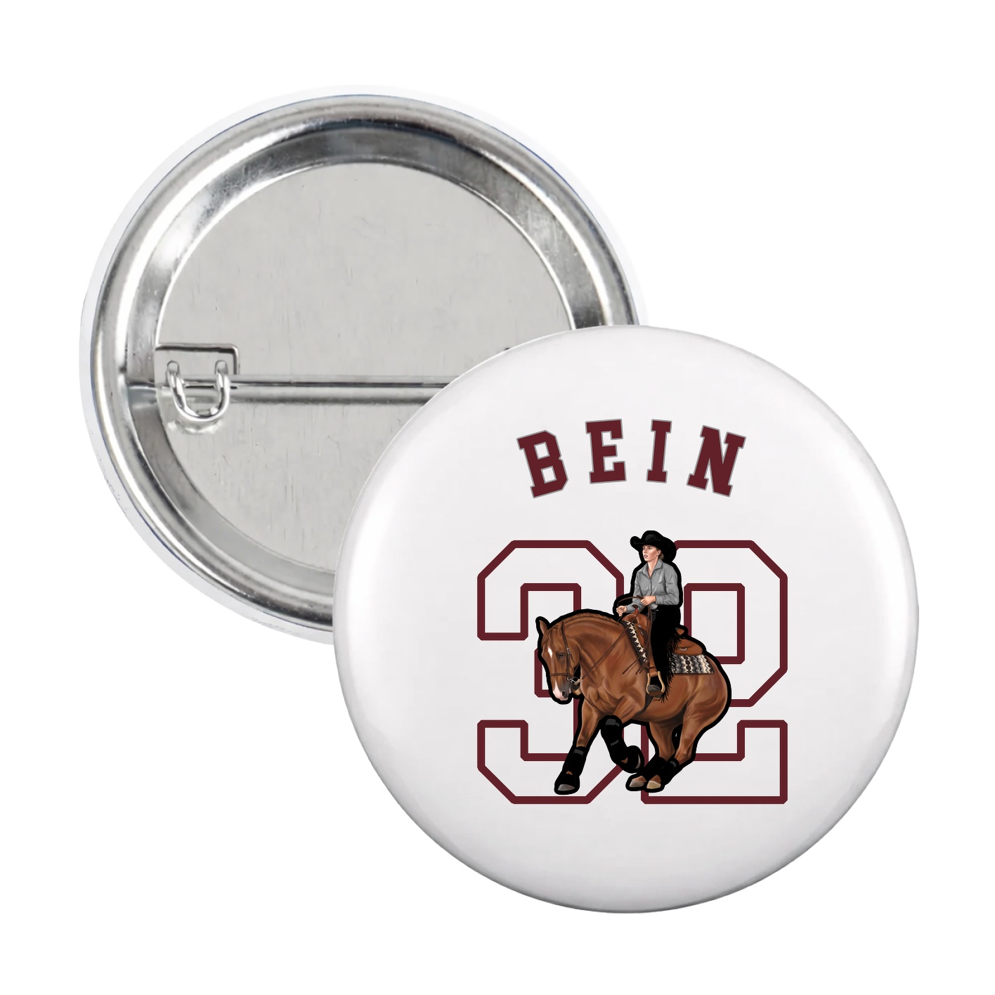 Game Day Button — Shirsey Arch in White