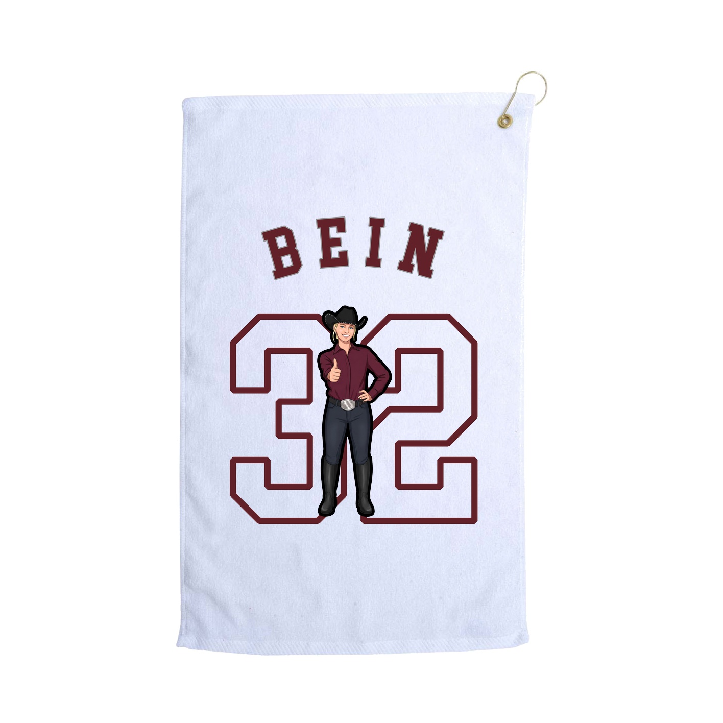 Golf Towel — Shirsey Arch in White