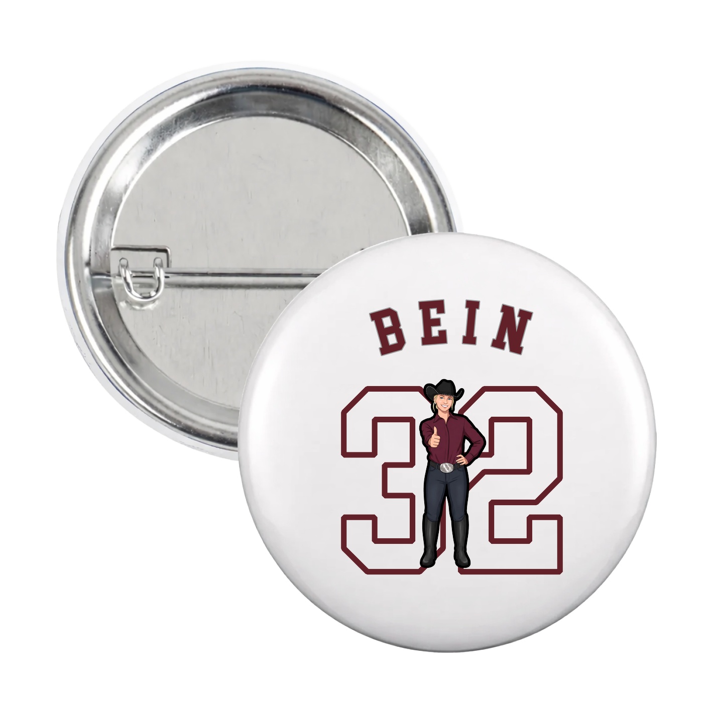 Game Day Button — Shirsey Arch in White