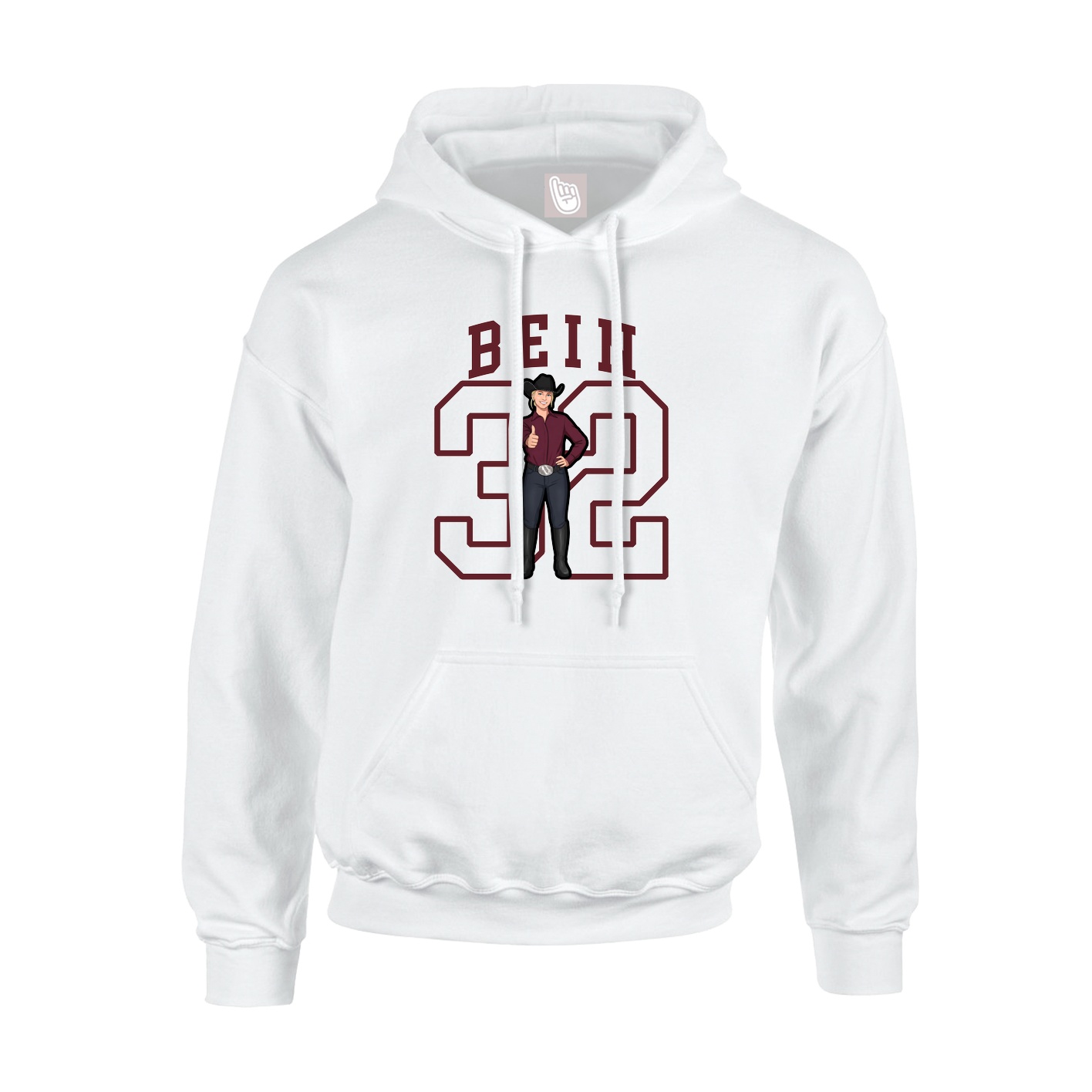 Youth Hoodie — Shirsey in White