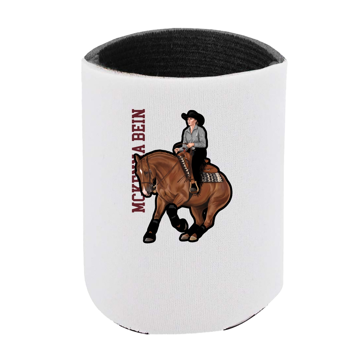 Can Holder — Name Vertical in White