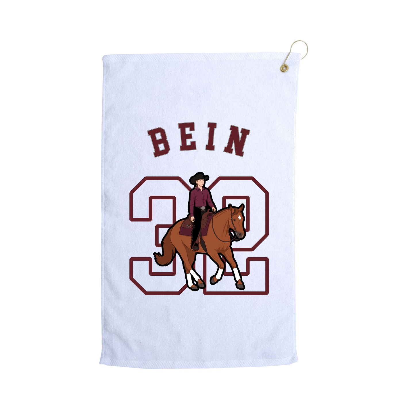 Golf Towel — Shirsey Arch in White