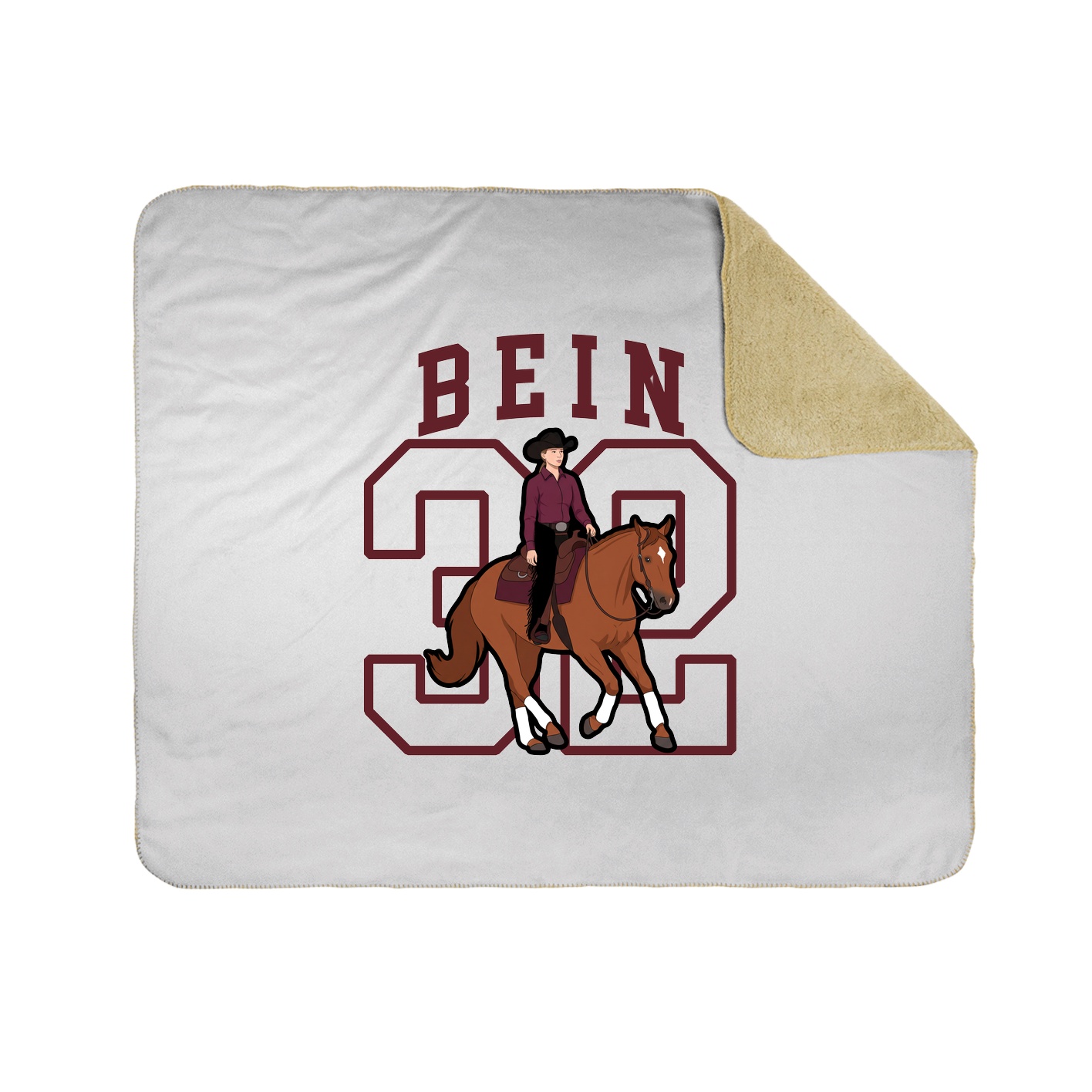 Throw Blanket — Shirsey in White