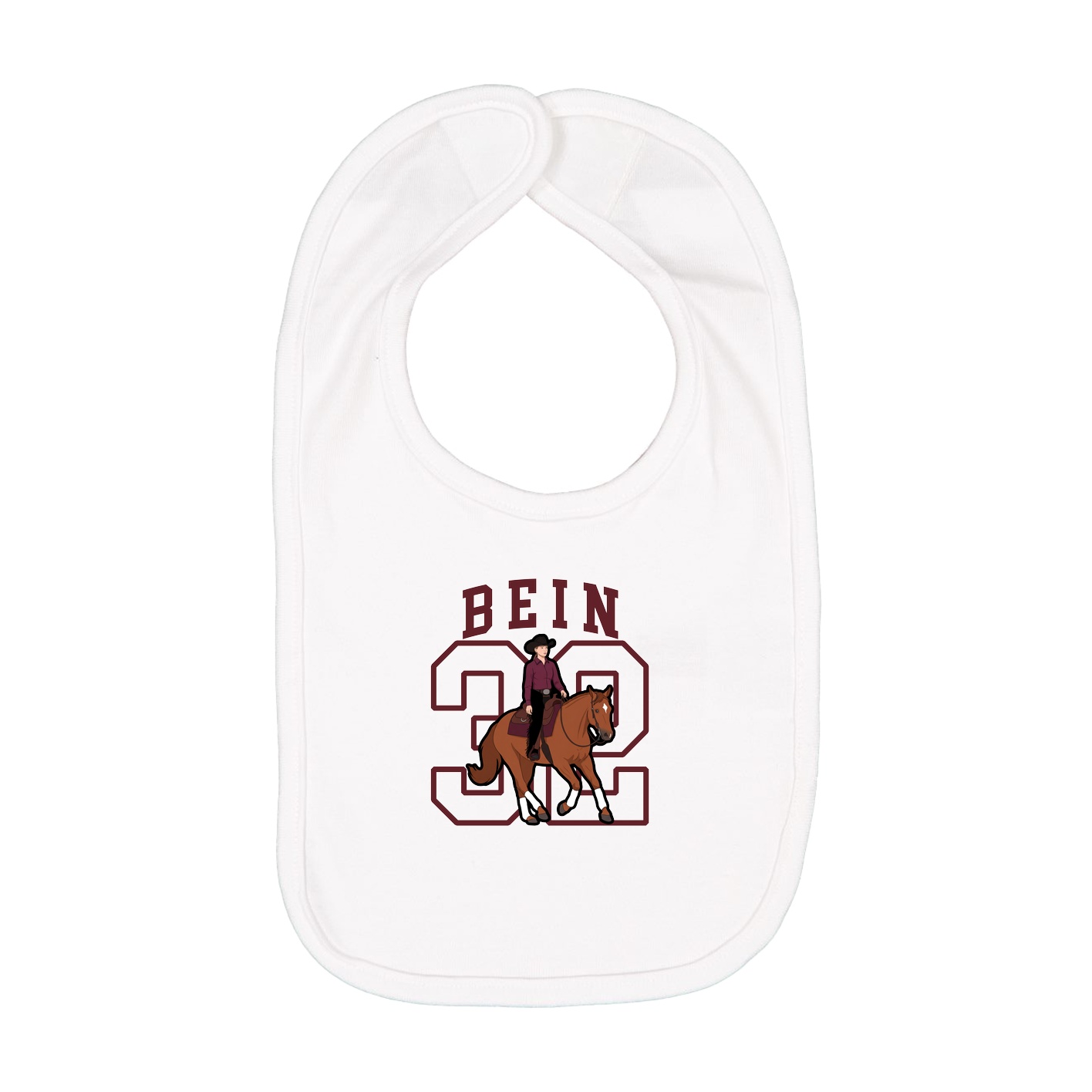 Infant Bib — Shirsey in White