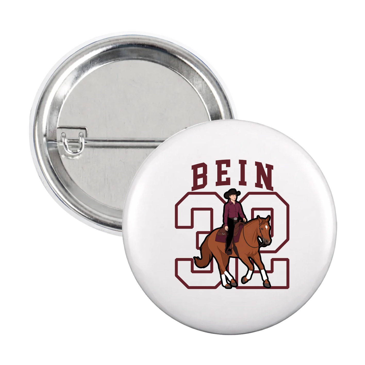 Game Day Button — Shirsey in White