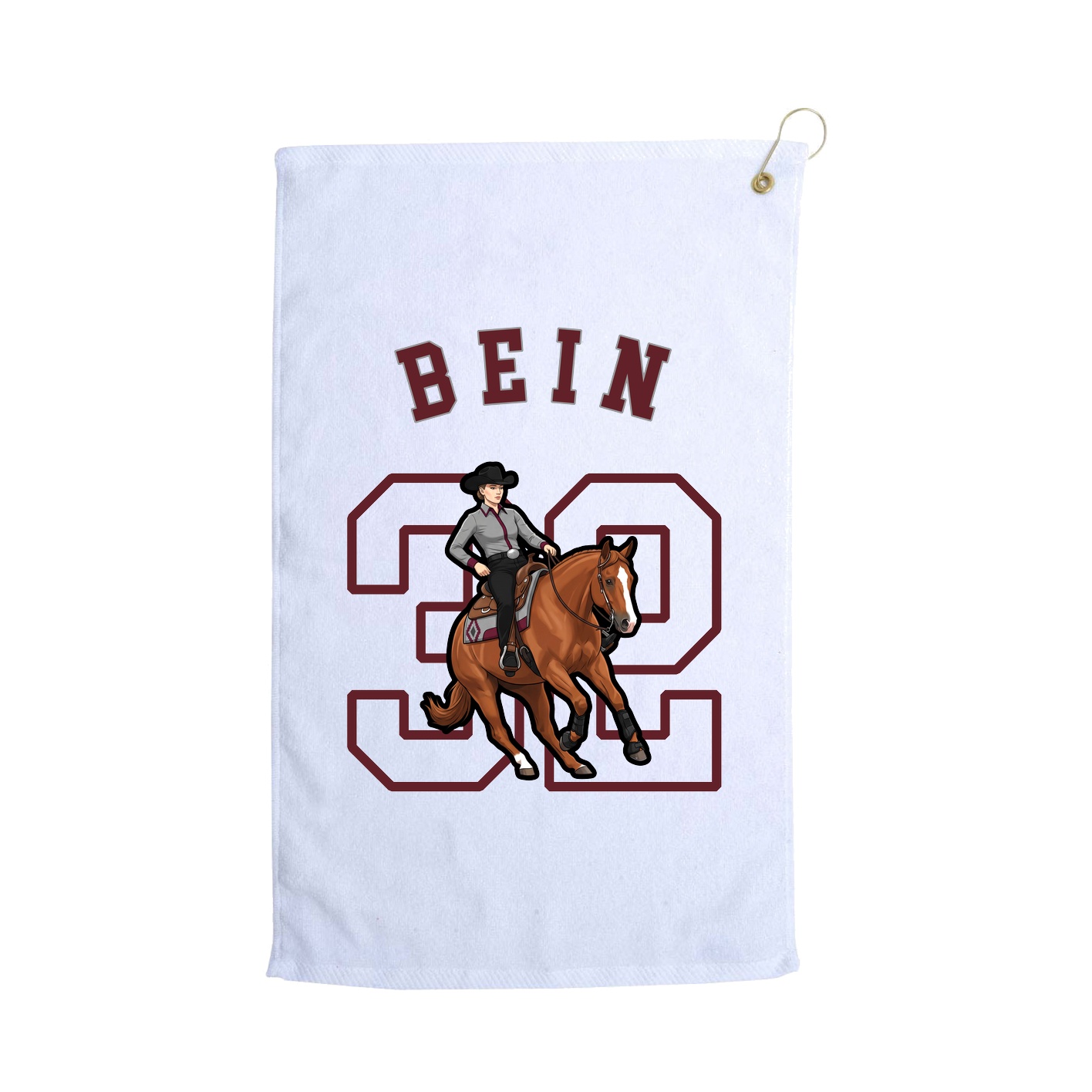 Golf Towel — Shirsey Arch in White