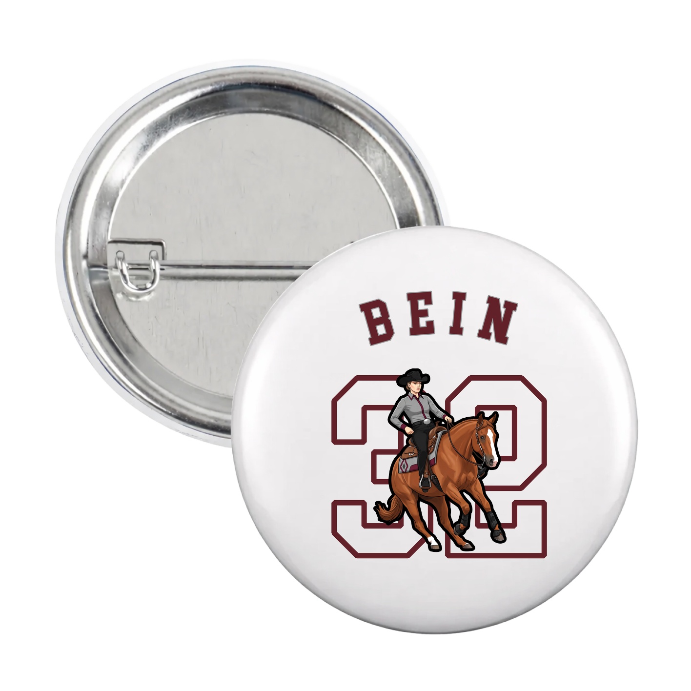 Game Day Button — Shirsey Arch in White