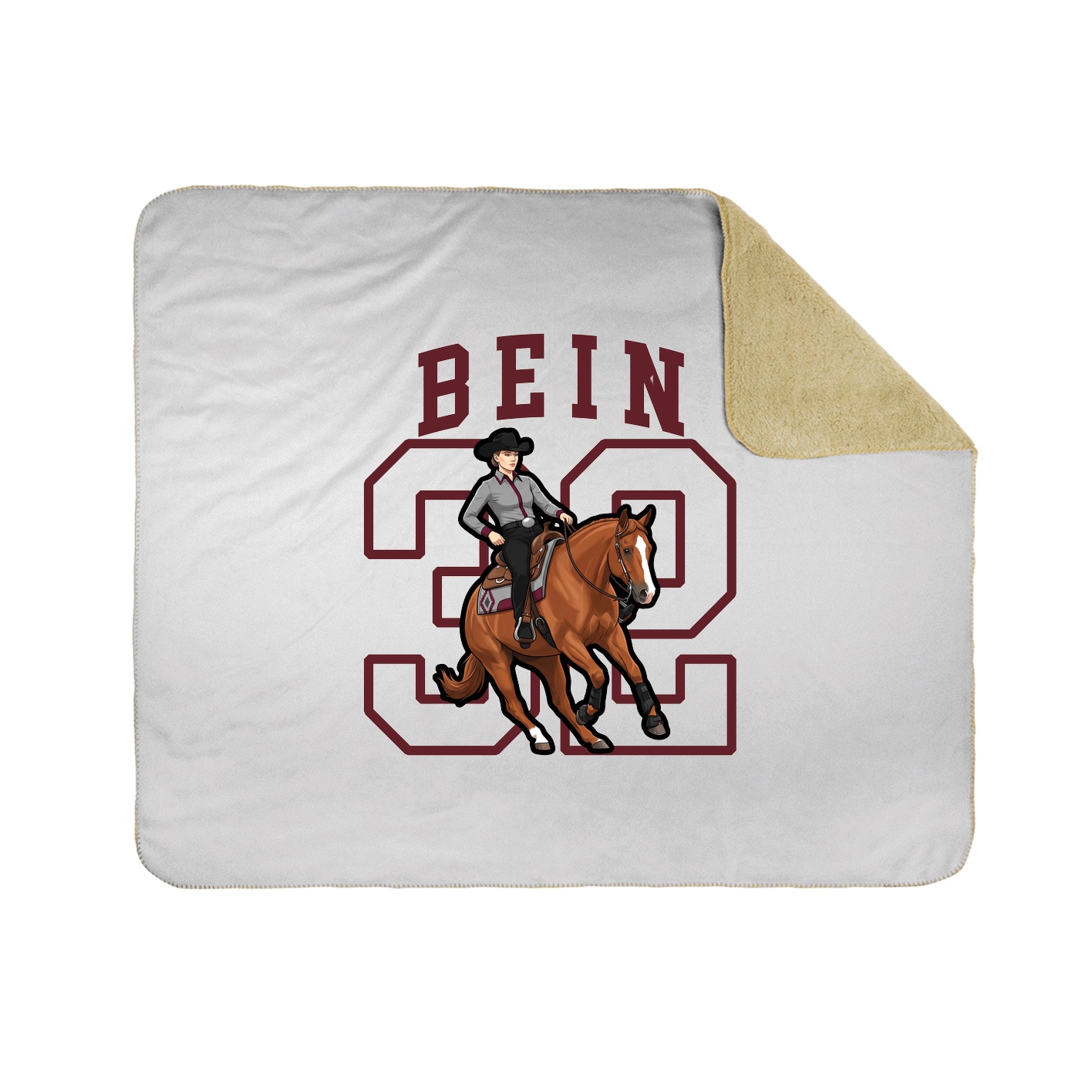 Throw Blanket — Shirsey in White