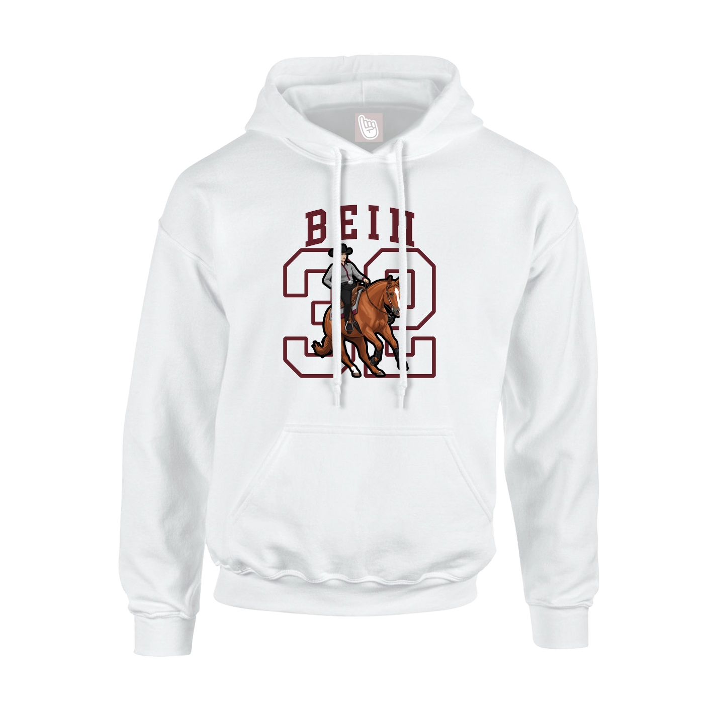 Hoodie — Shirsey in White