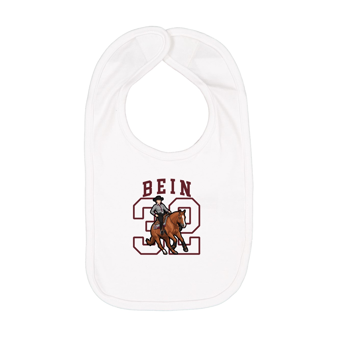 Infant Bib — Shirsey in White