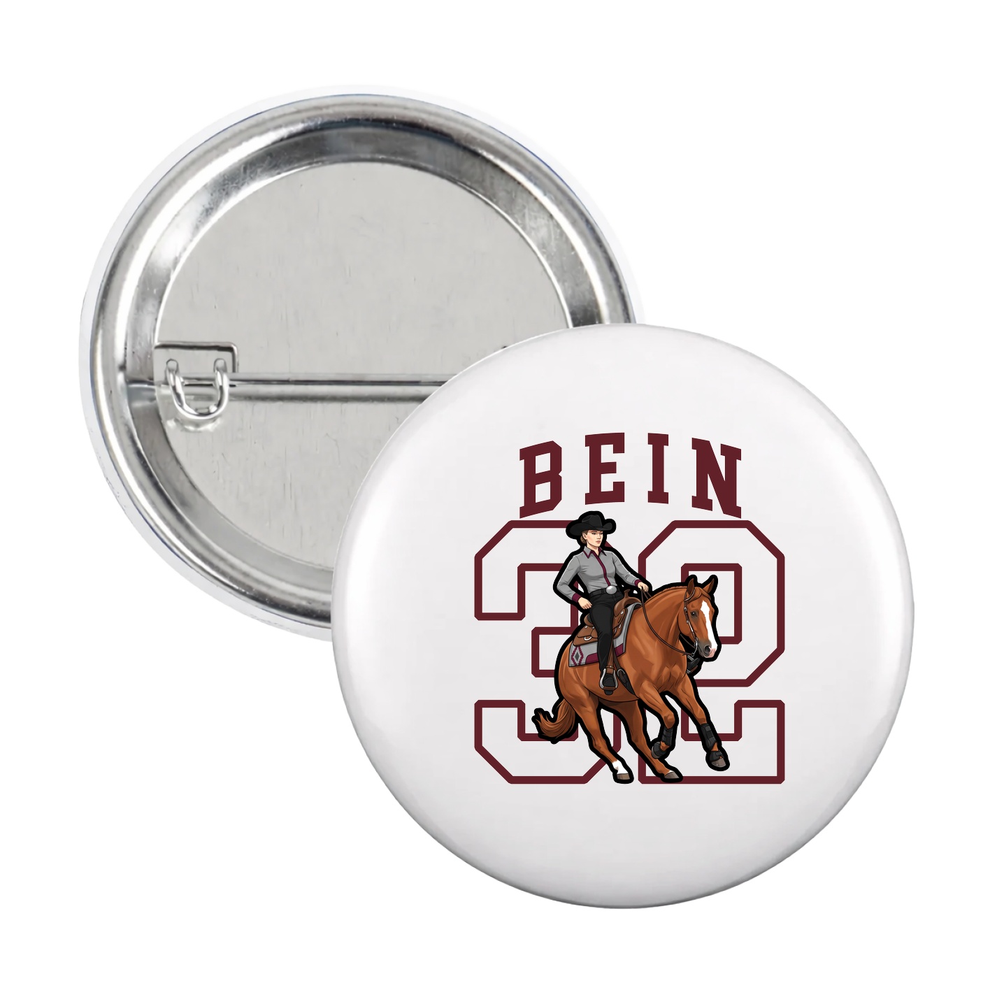 Game Day Button — Shirsey in White