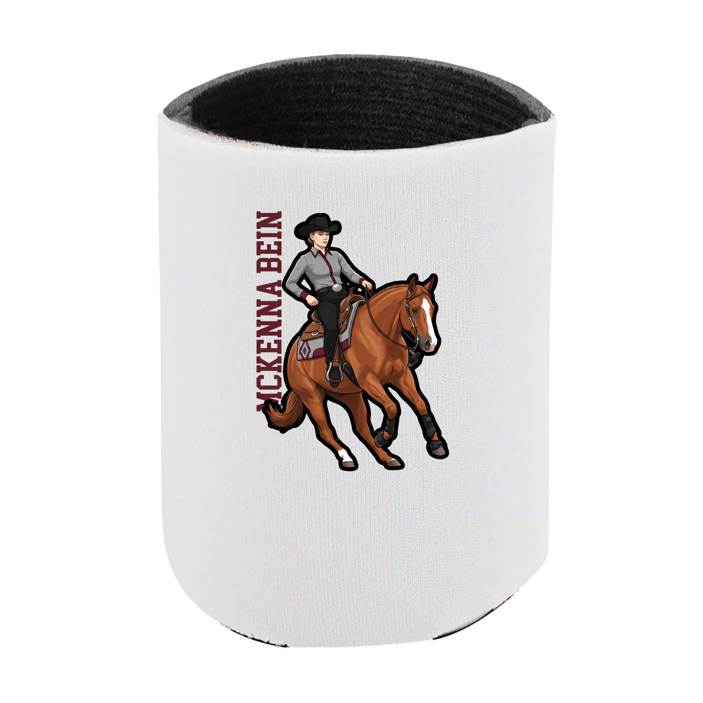 Can Holder — Name Vertical in White