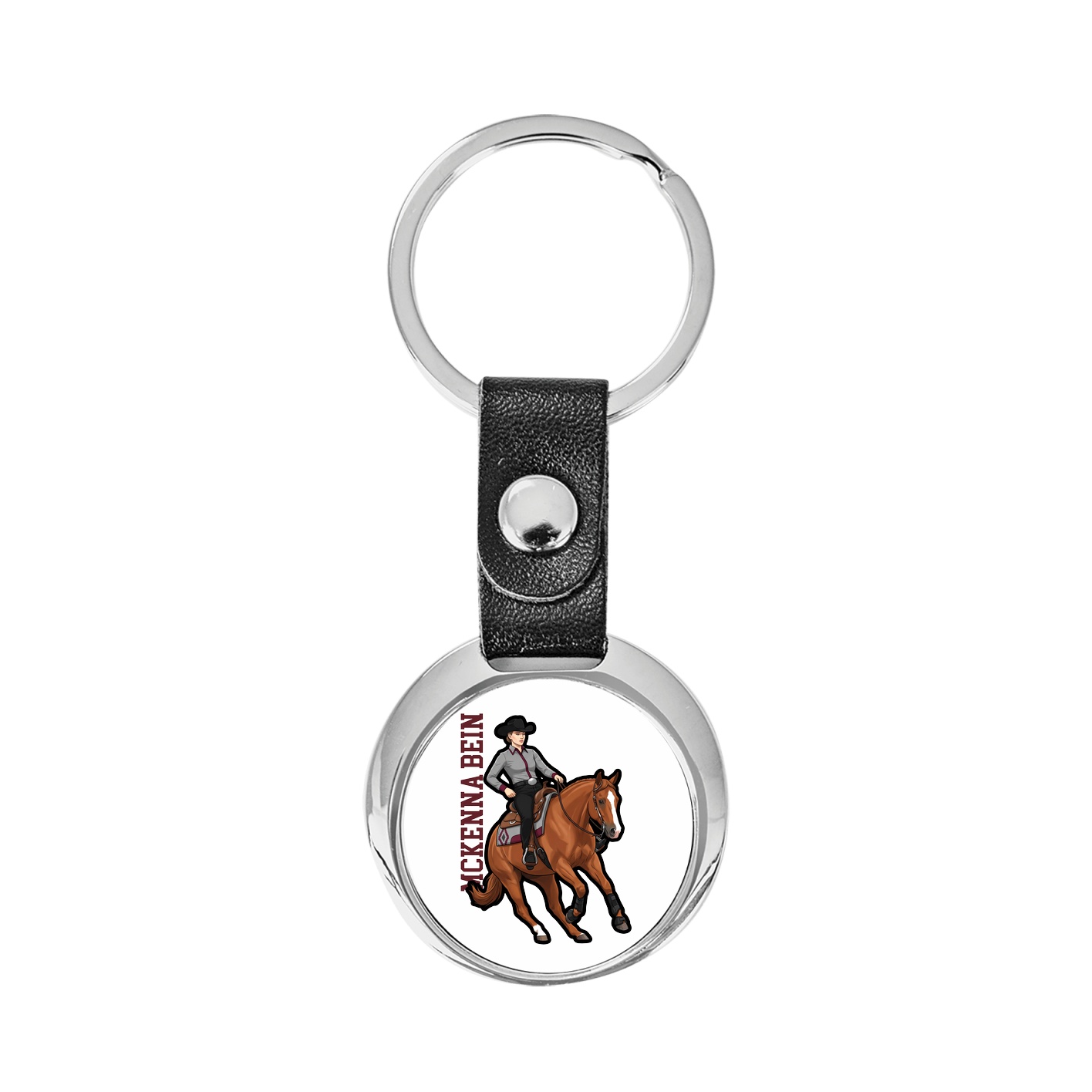 Key Chain — Name Vertical in Classic