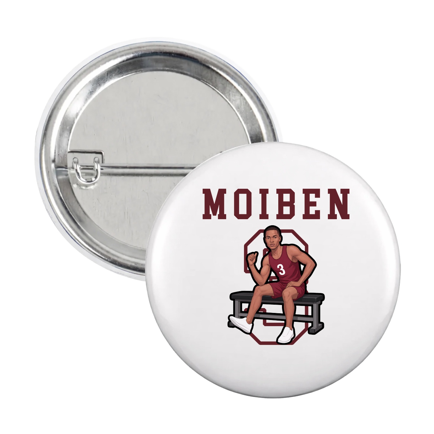 Game Day Button — Shirsey in White