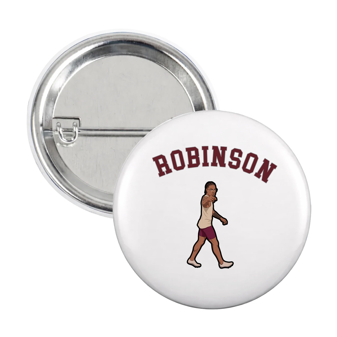 Game Day Button — Shirsey Arch in White