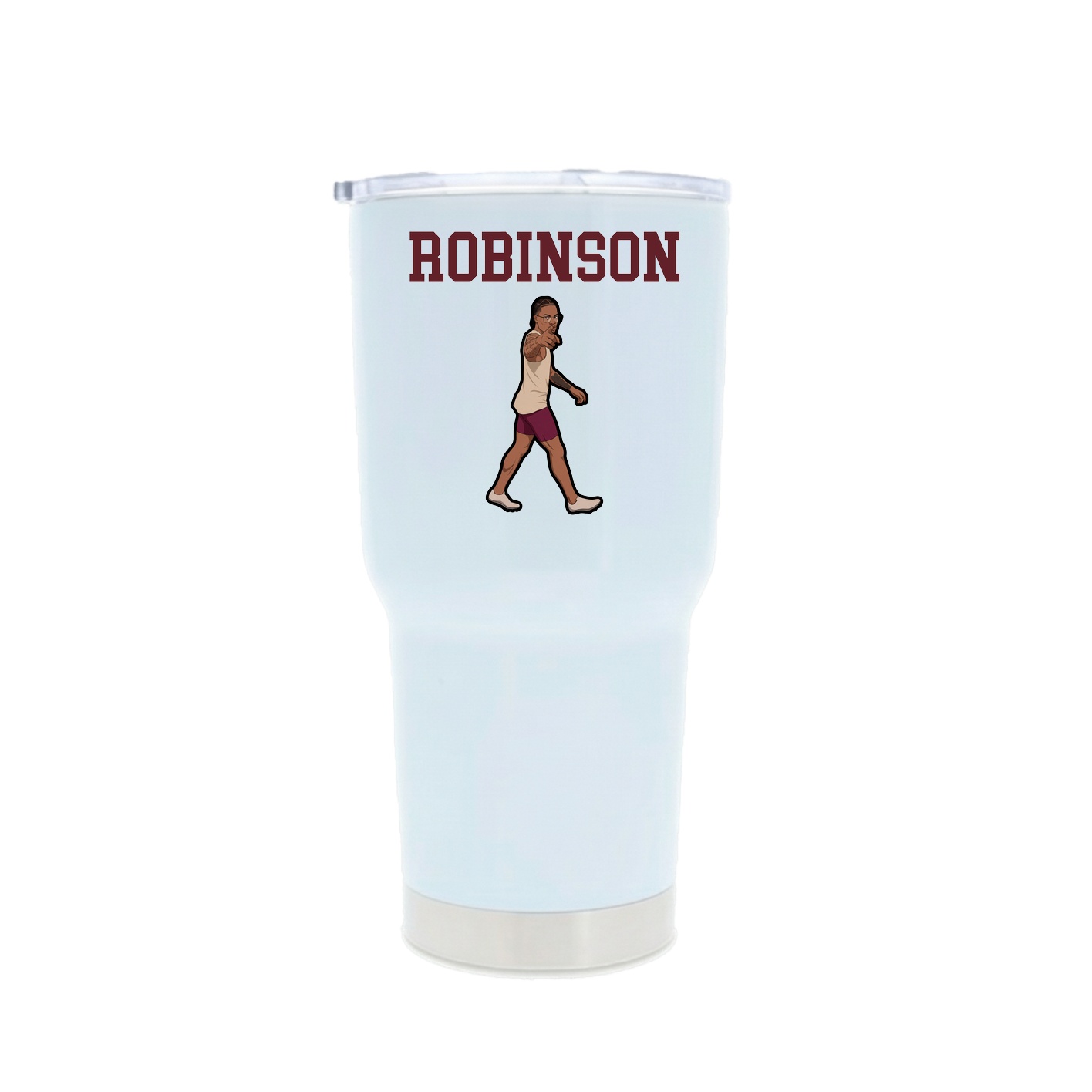 30oz Stainless Steel Tumbler — Shirsey in White
