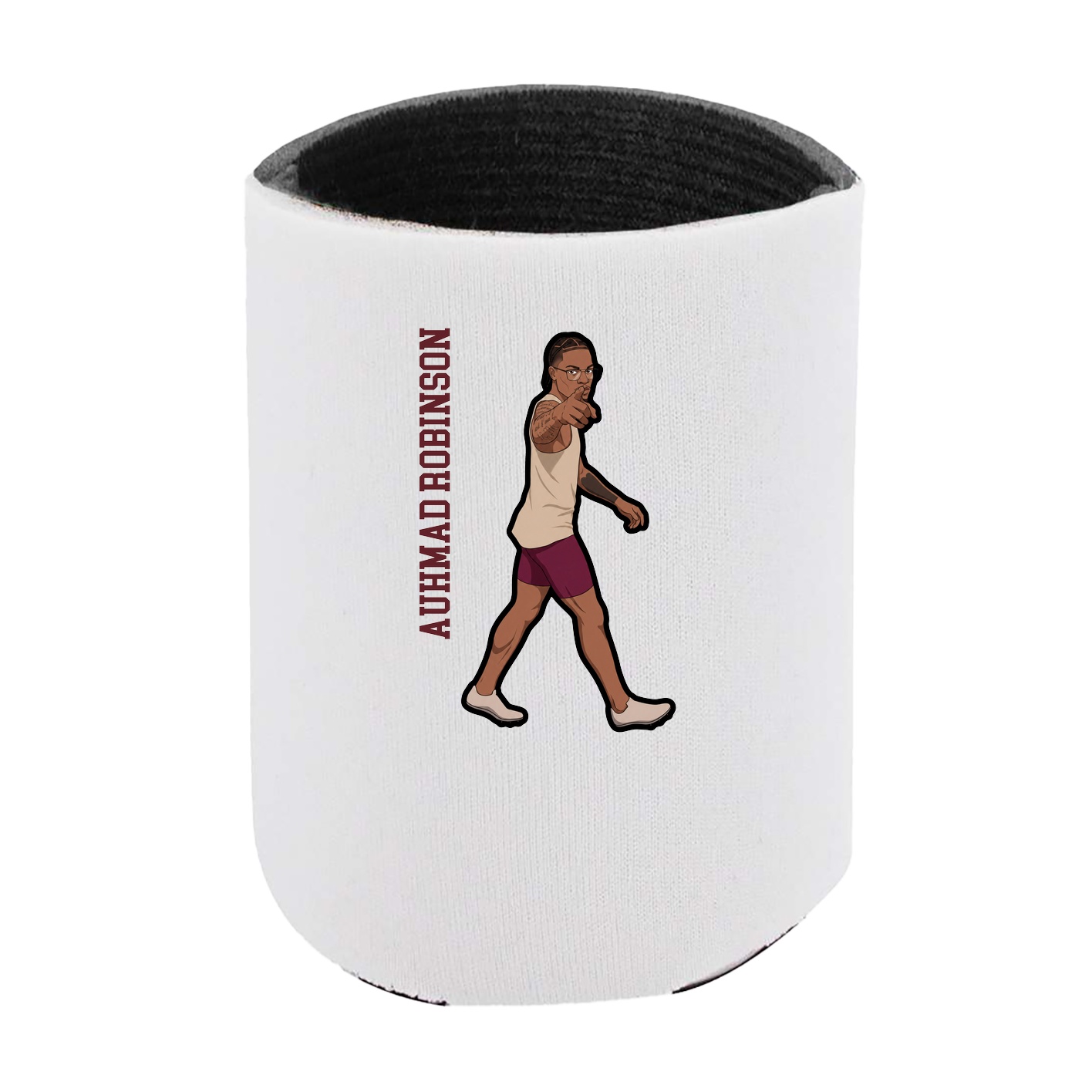 Can Holder — Name Vertical in White