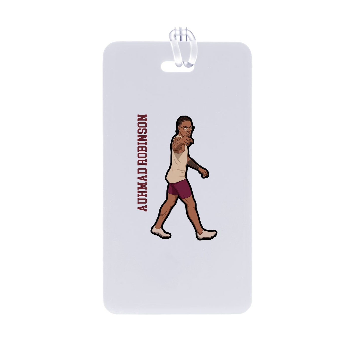 Bag Tag — Name Vertical in Classic