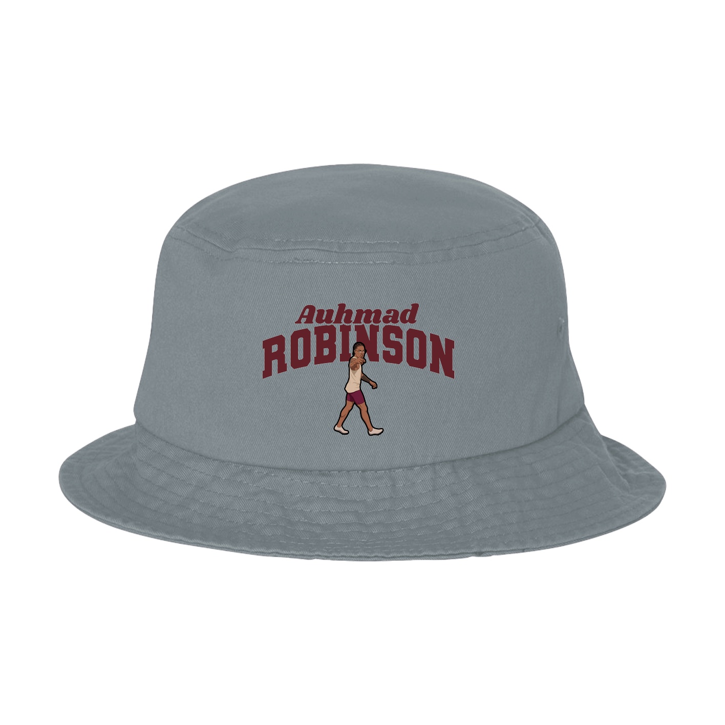 Bucket Cap — Signature Arch in Grey