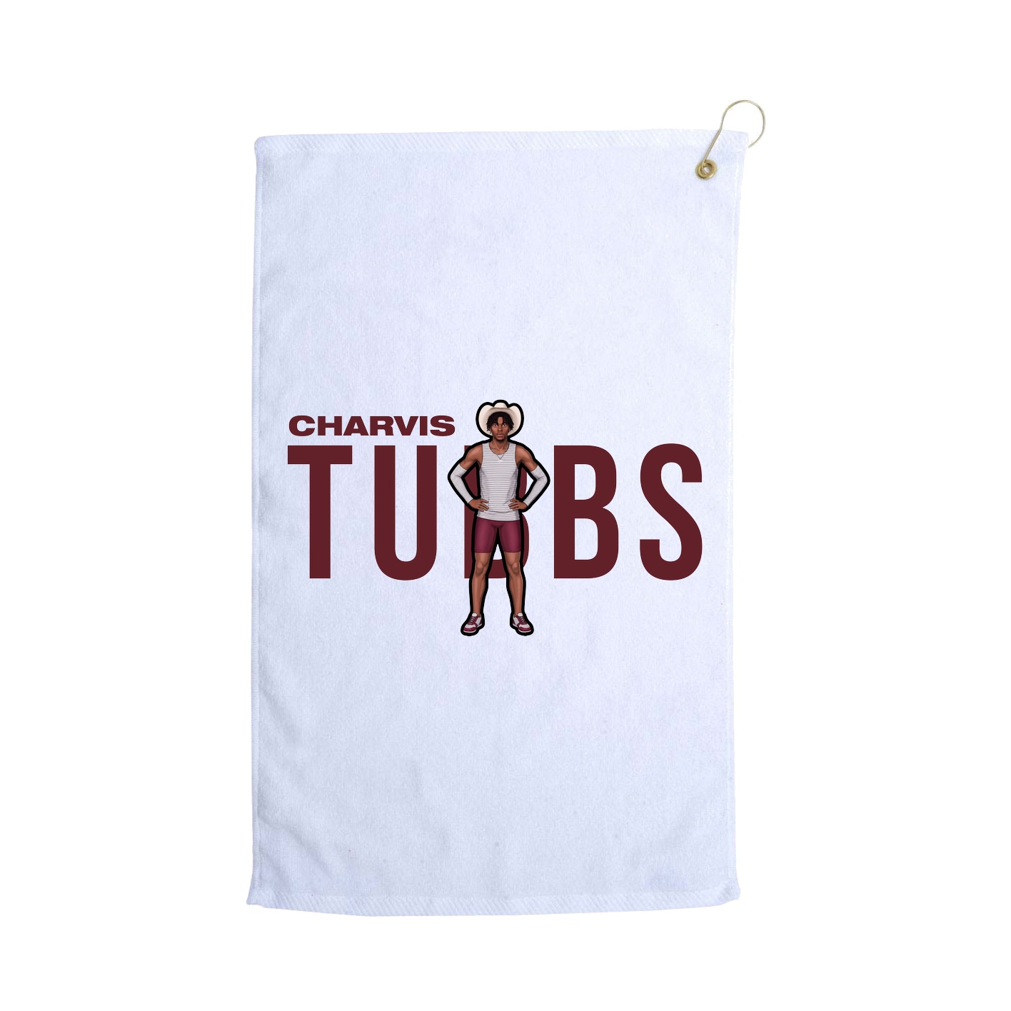 Golf Towel — Player Name in White