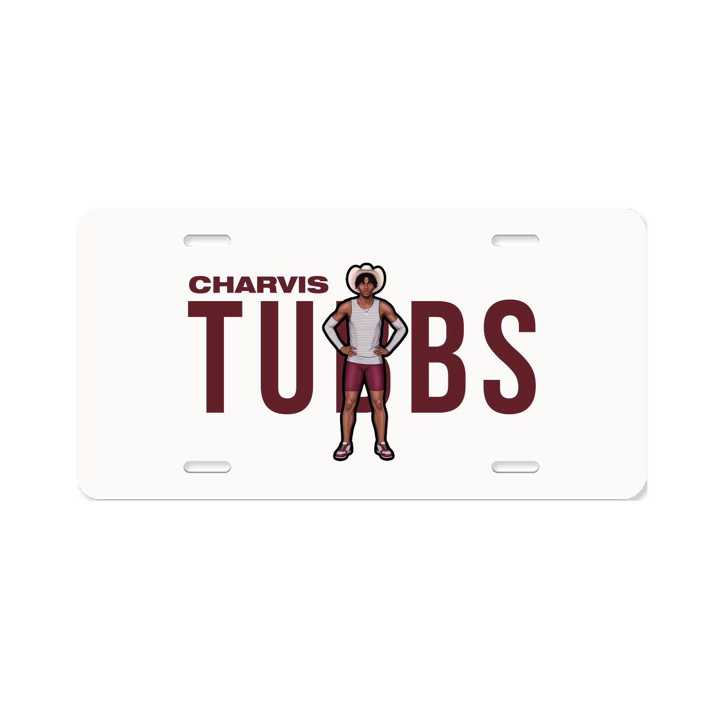 License Plate — Player Name in Classic