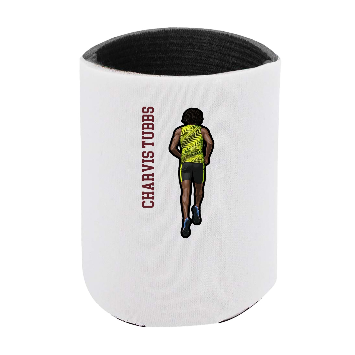 Can Holder — Name Vertical in White