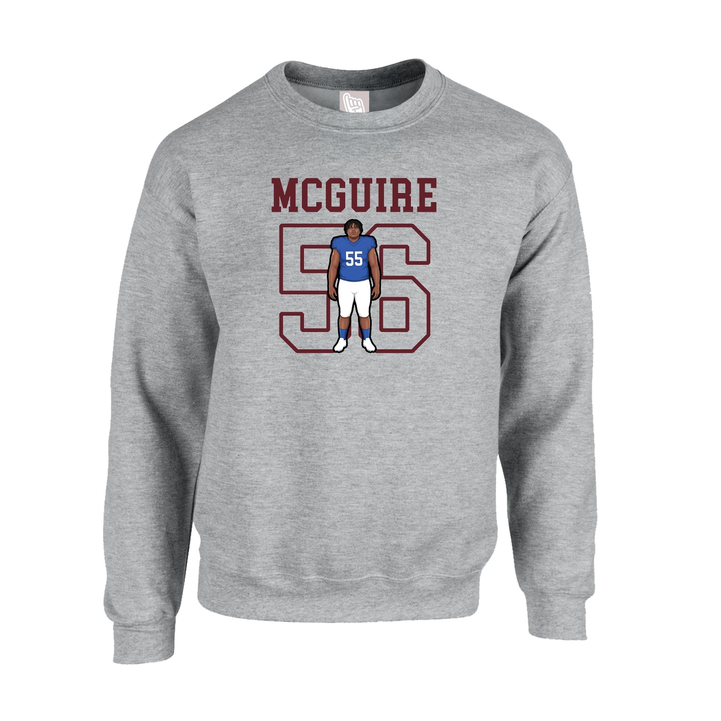 Fleece Crew — Shirsey in Grey