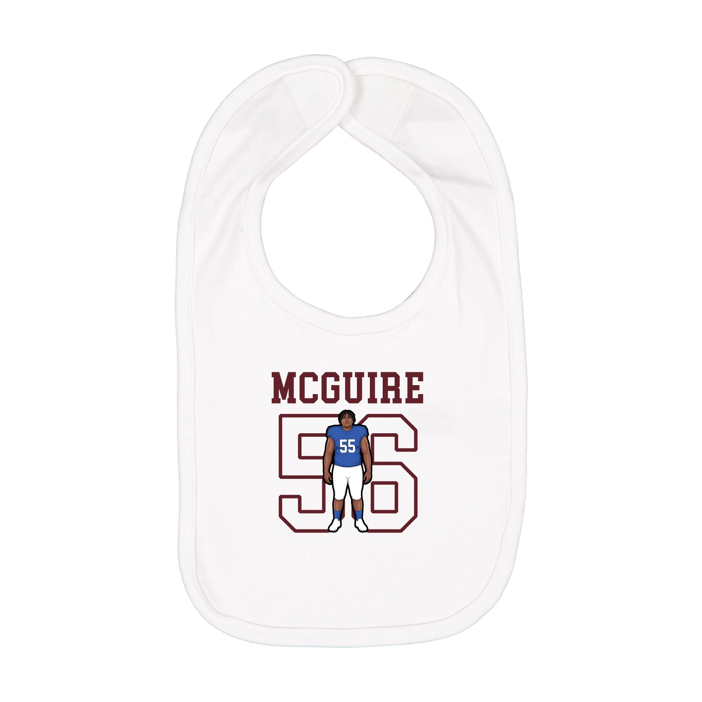 Infant Bib — Shirsey in White
