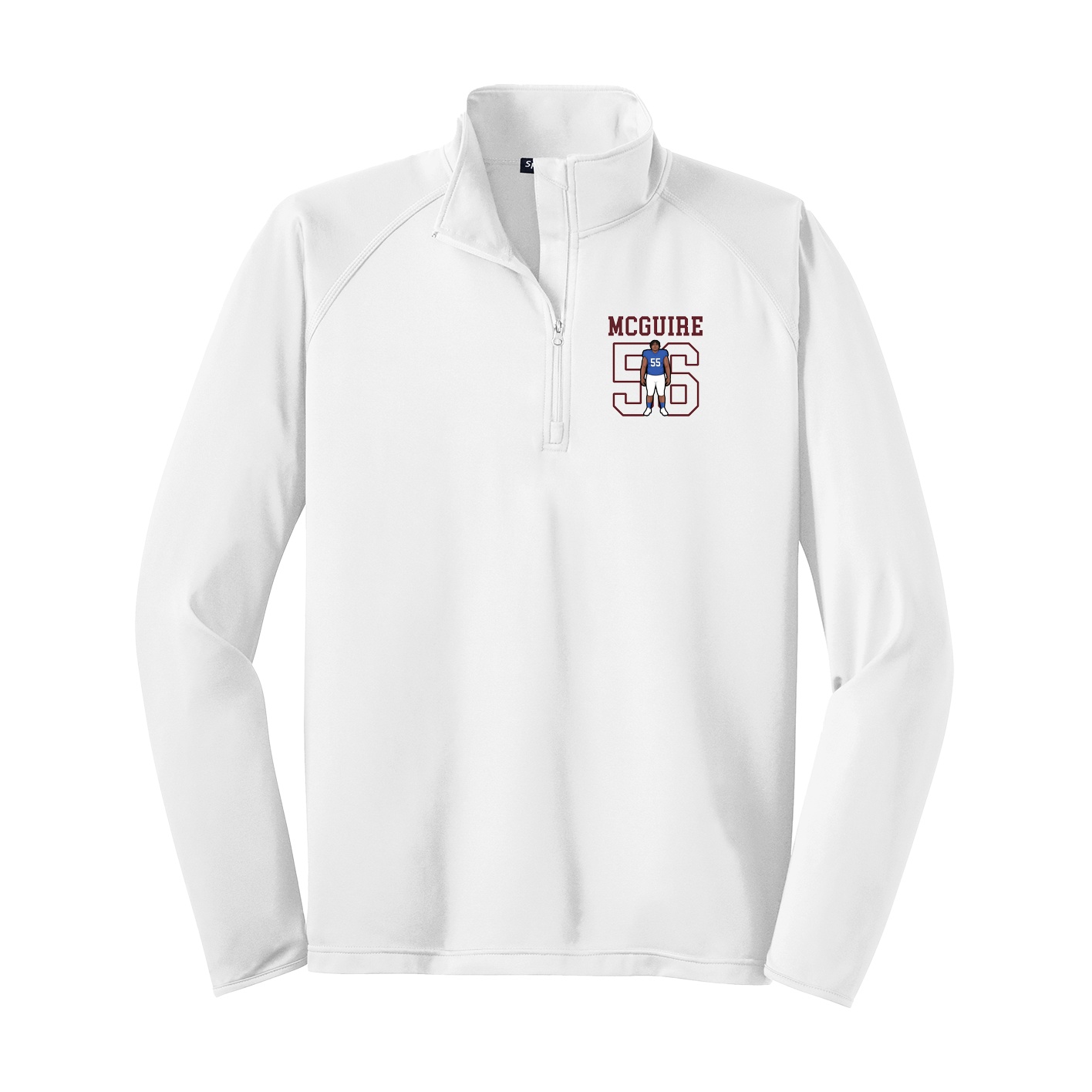 Q-Zip Pullover — Shirsey in White