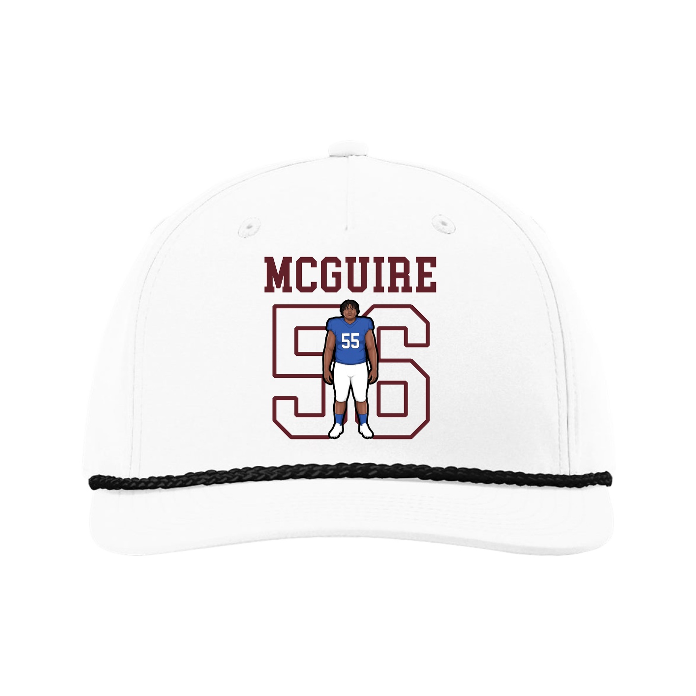 Five-Panel Classic Rope Cap — Shirsey in White