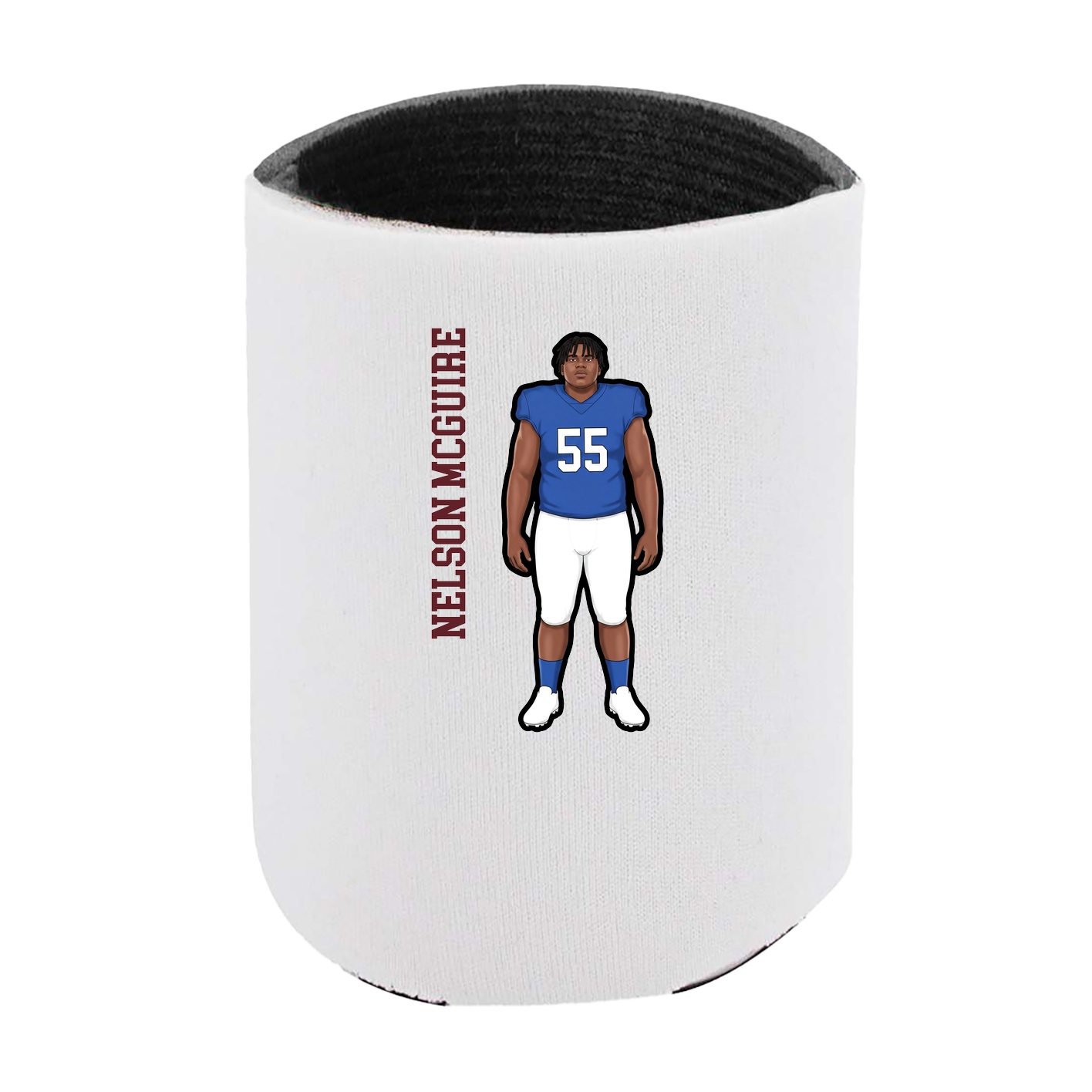 Can Holder — Name Vertical in White