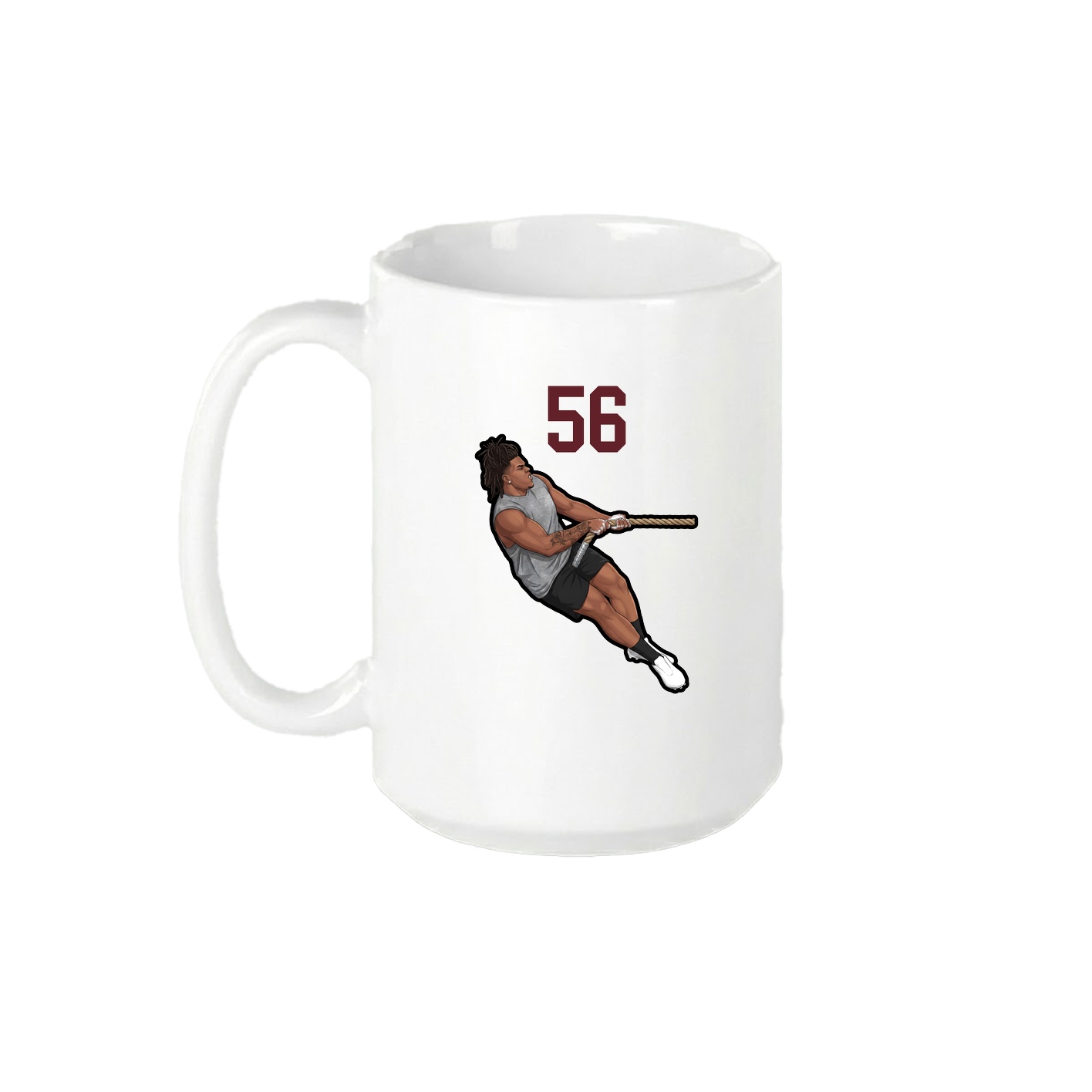 15oz Coffee Mug — Number Top in White