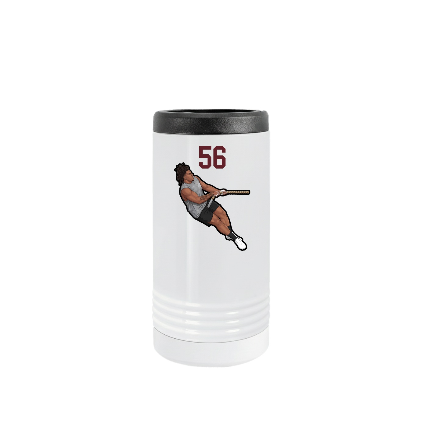 Slim Beverage Holder — Number Top in White